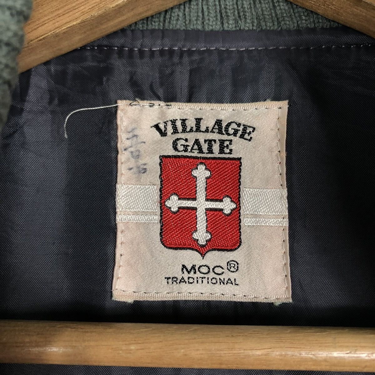 Japanese Brand × Vintage 📌VINTAGE WOOL VARSITY BOMBER JACKET VILLAGE GATE JAPAN Size US S / EU 44-46 / 1 - 18 Thumbnail