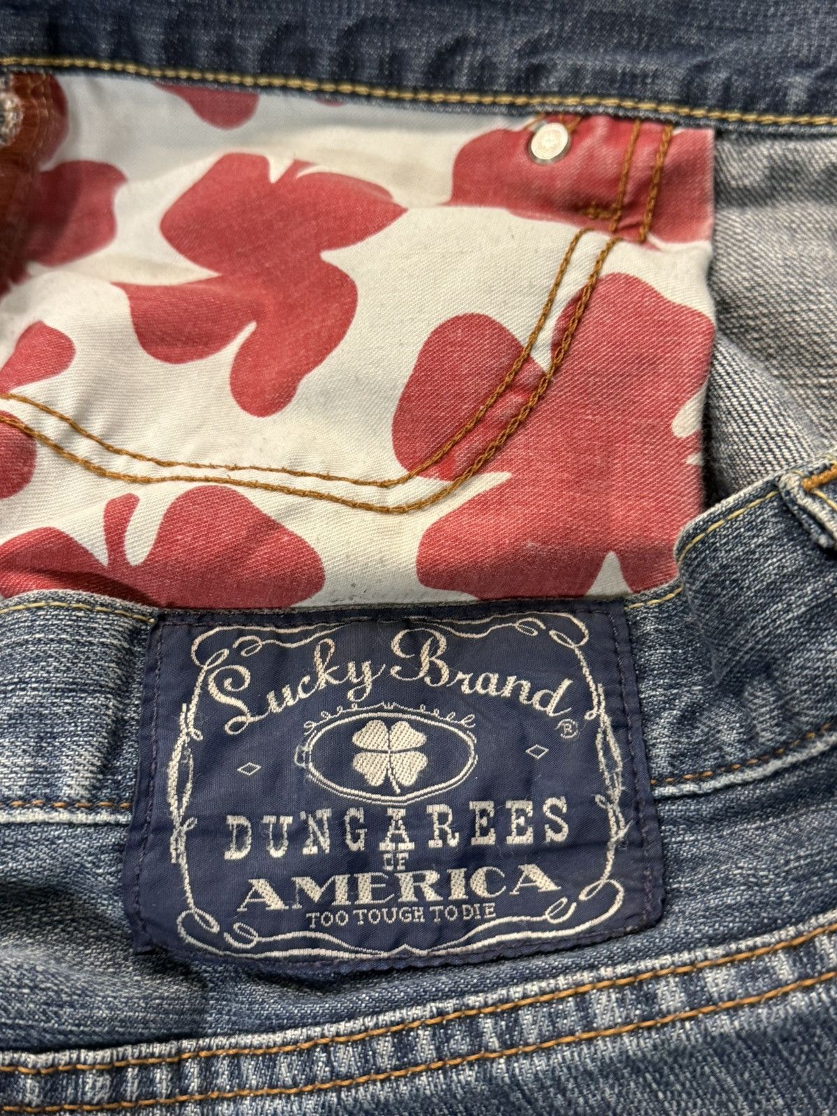 Lucky Brand × Vintage Vintage Lucky Brand Boot Cut Denim Jeans Y2k 00s 38 Size US 38 / EU 54 - 4 Thumbnail