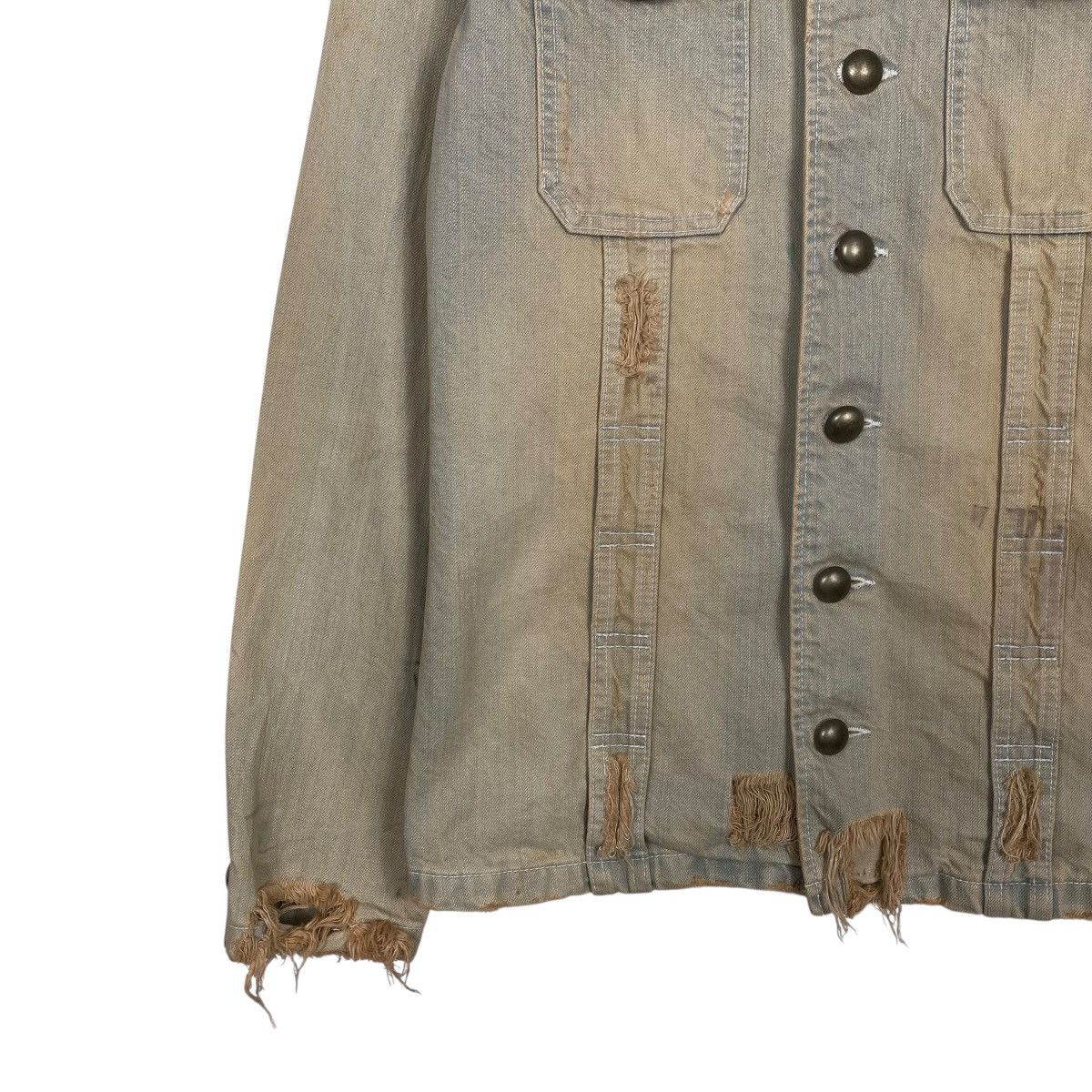 PPFM PPFM ditressed design denim jacket Size US M / EU 48-50 / 2 - 3 Thumbnail