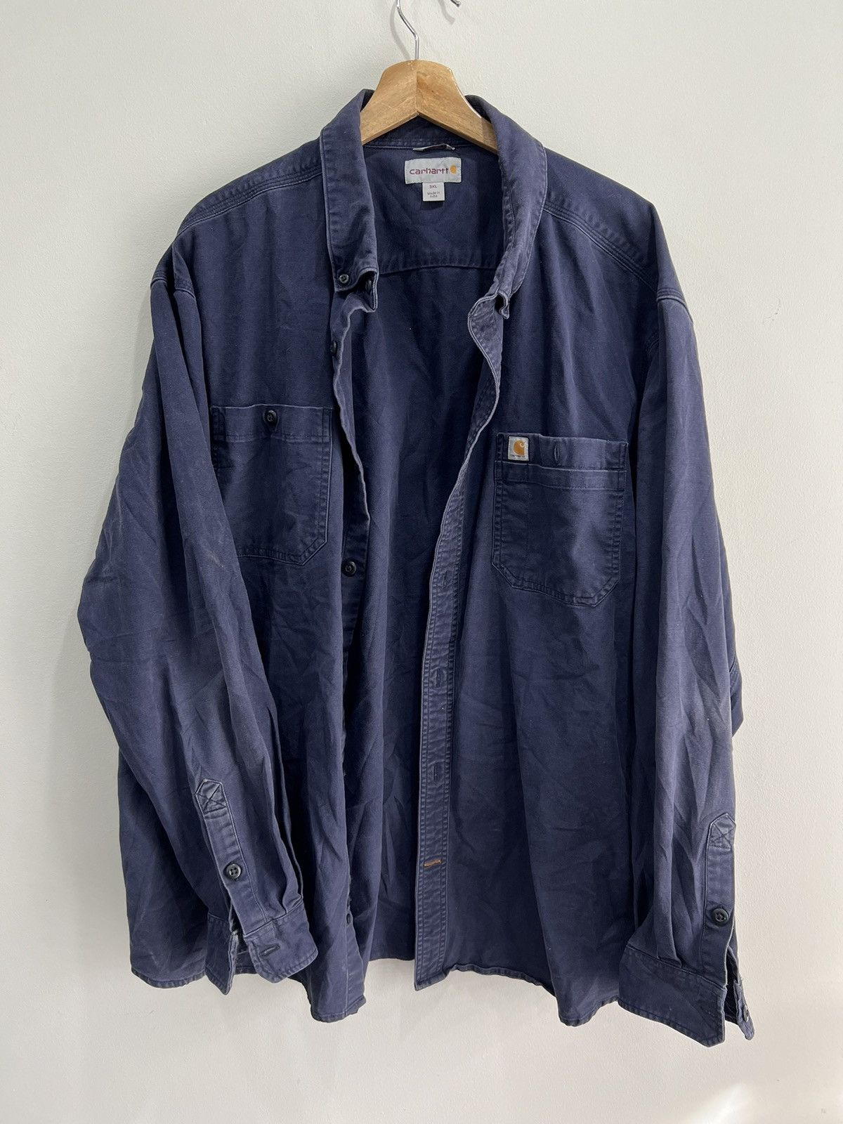 Carhartt Vintage Carhartt Button Up Shirt 3XL Size US XXL / EU 58 / 5 - 1 Thumbnail