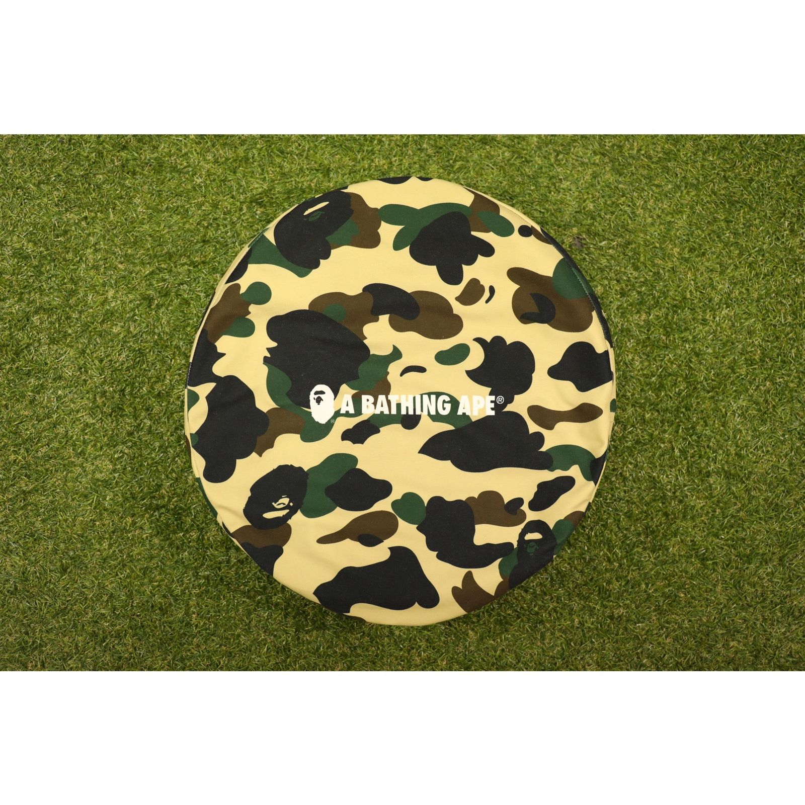 BAPE 1ST CAMO CIRCLE FLUFFY BEADS クッション