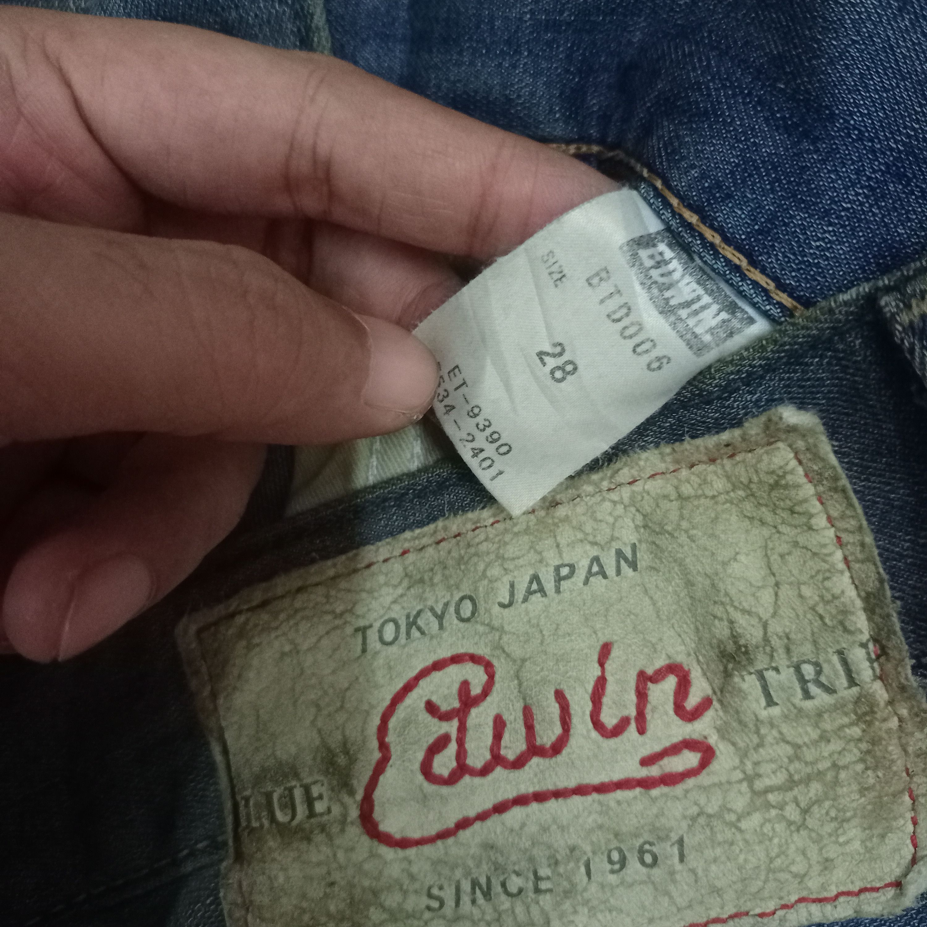 Edwin Vintage Japanese Edwin Blue Trip Mud Wash Loose Jeans Size US 30 / EU 46 - 7 Thumbnail