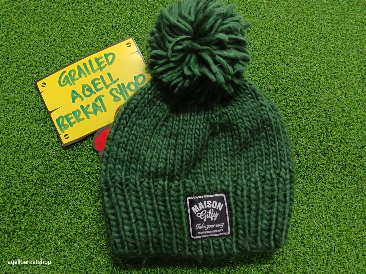Japanese Brand MAISON GILFY Snowcap Beanie Size ONE SIZE - 1 Thumbnail