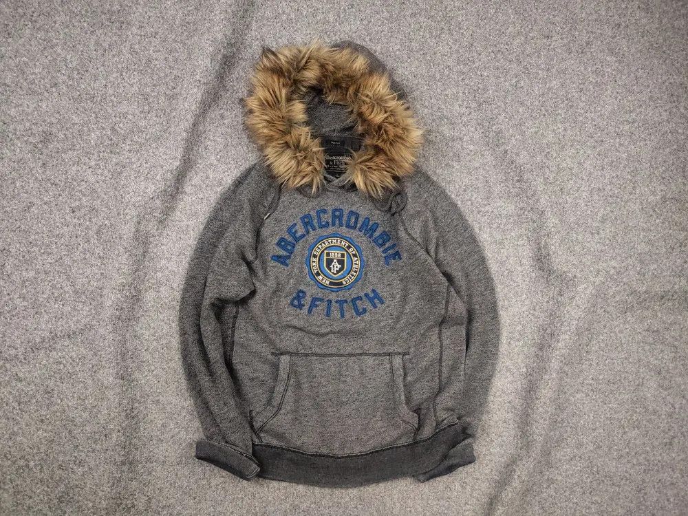 If Six Was Nine Vintage Abercrombie Logo Fur Hoodie Y2K if six was nine Size US L / EU 52-54 / 3 - 1 Thumbnail