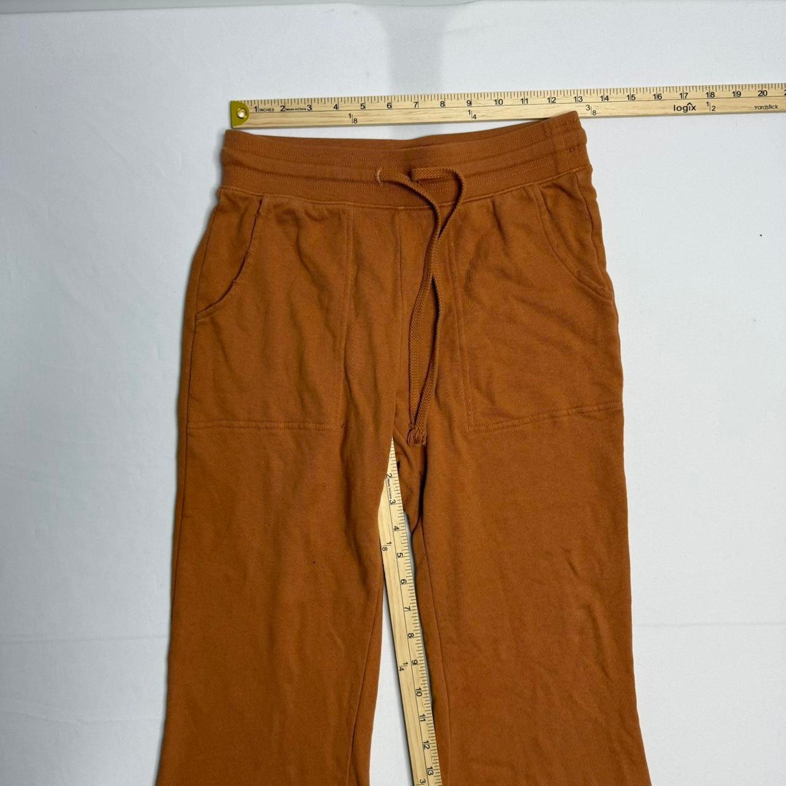 Aries Aerie terracotta brown flared lounge pants in size Small Size 27" / US 4 / IT 40 - 4 Thumbnail