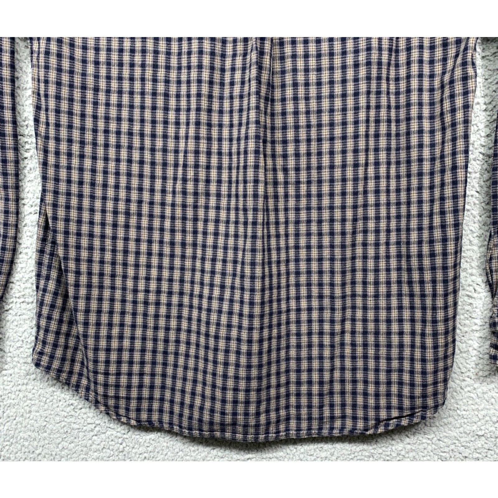 Vintage Columbia Button Shirt Men’s M Long Sleeve Navy Blue Gray Tan Plaid Logo Size US M / EU 48-50 / 2 - 6 Thumbnail
