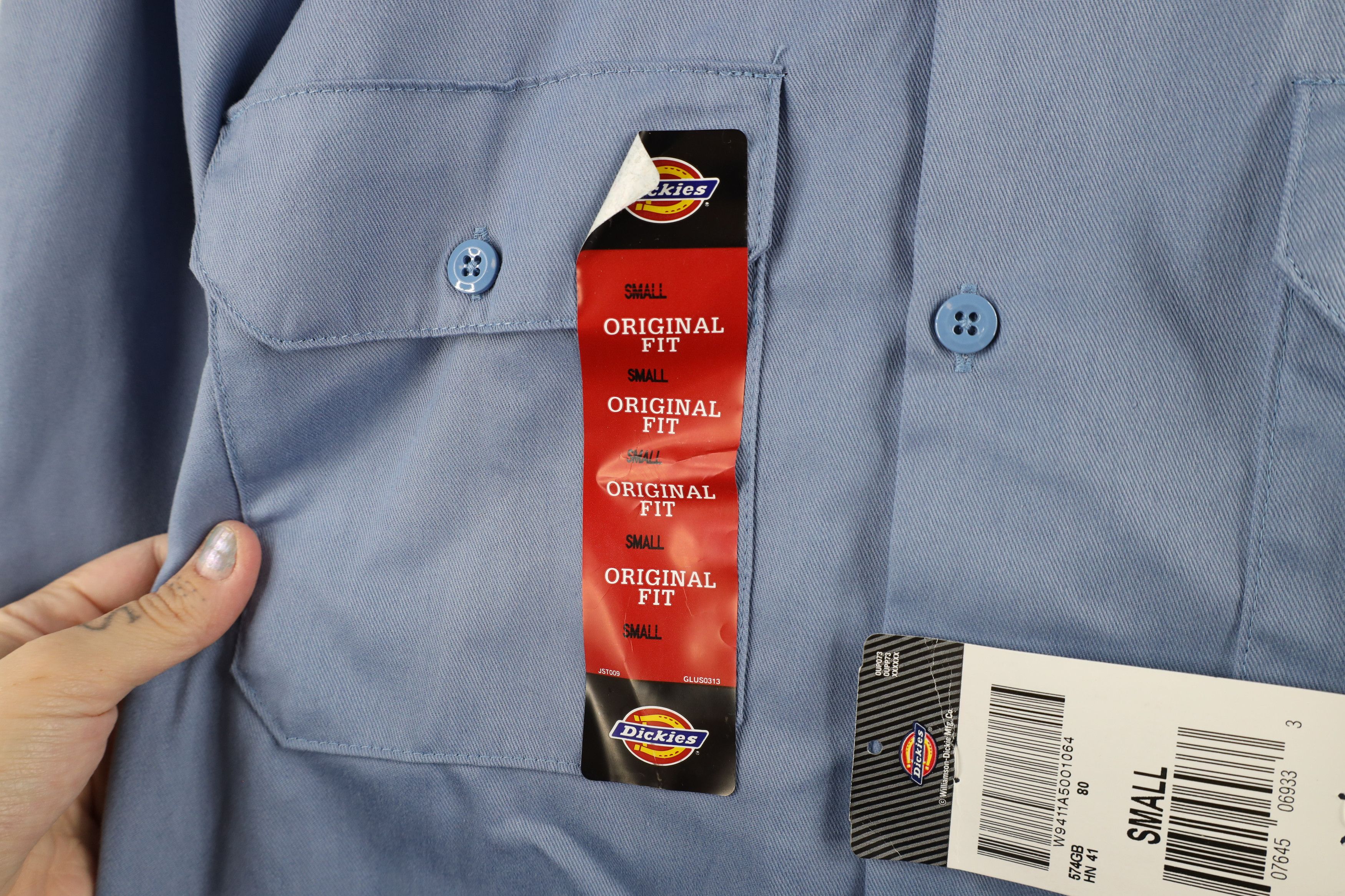 Dickies × Vintage Deadstock Vintage Dickies Out Original Fit Work Button Shirt Size US S / EU 44-46 / 1 - 5 Thumbnail