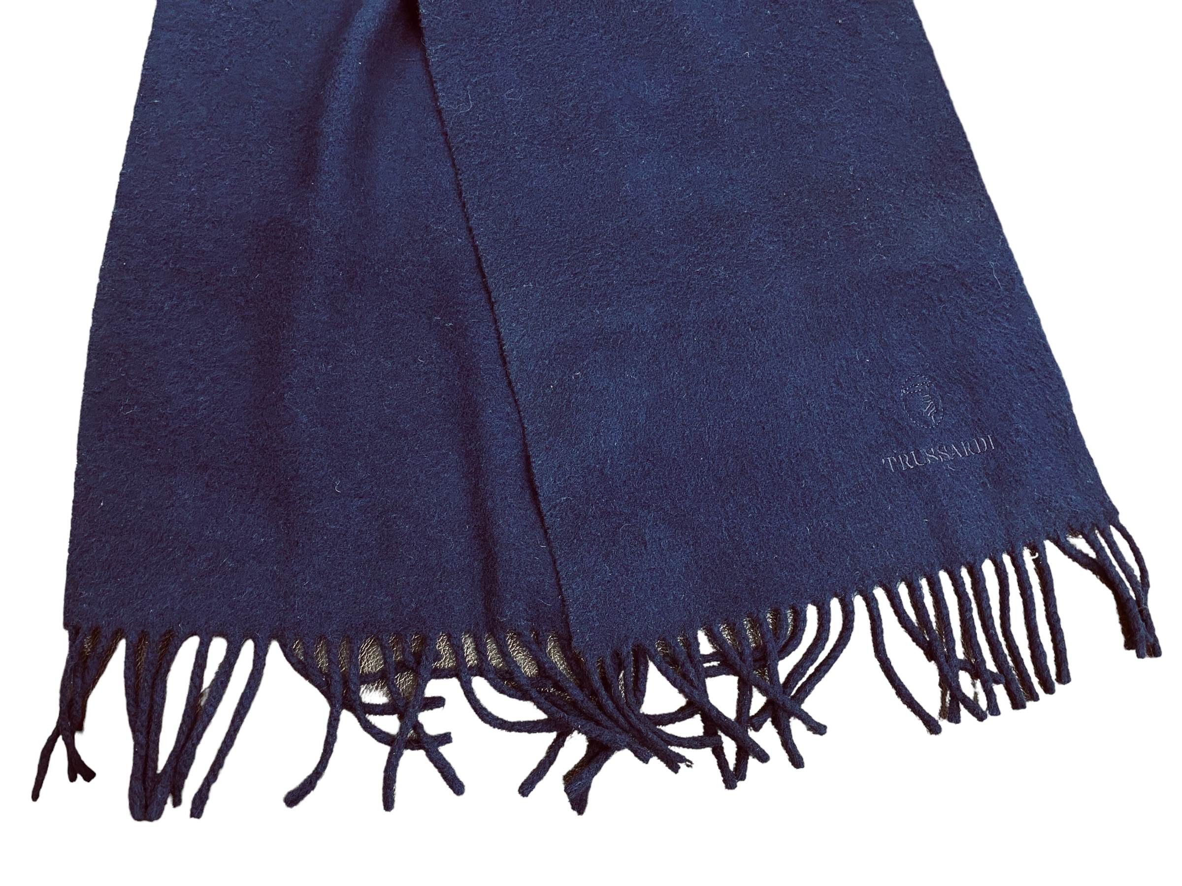 Trussardi Vintage Trussardi Lambswool Scarf Made in Italy 90s Size ONE SIZE - 4 Thumbnail