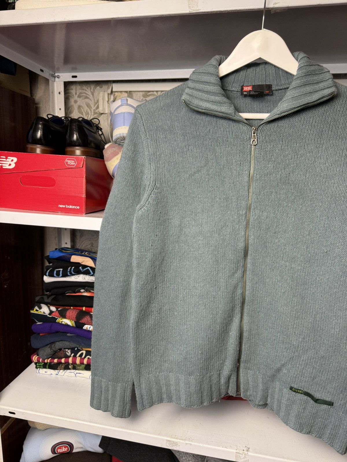 Diesel Vintage Diesel Zip Up Sweater Mini Logo Y2K Size US M / EU 48-50 / 2 - 3 Thumbnail