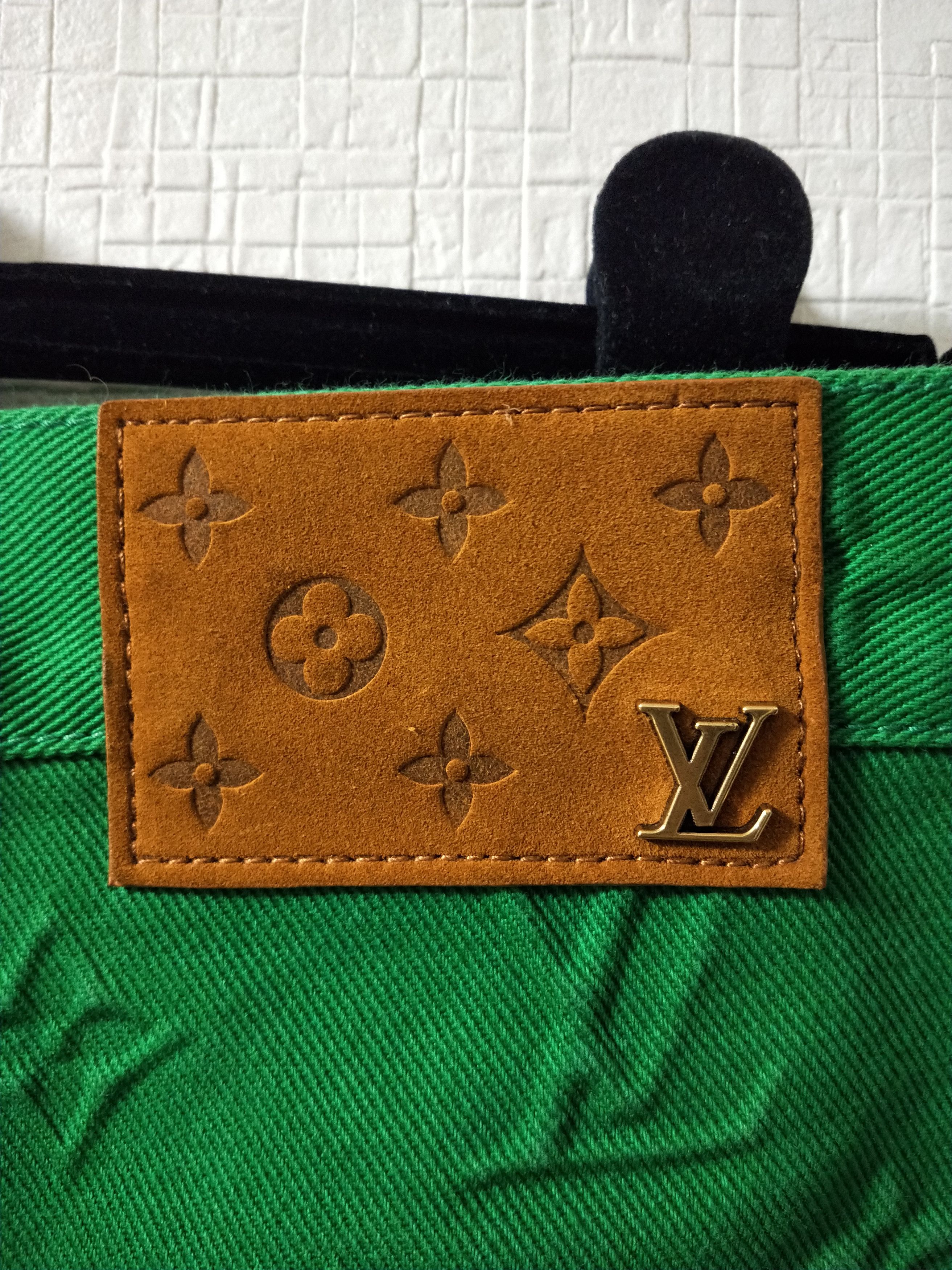 Louis Vuitton Monogram Detail Carpenter Denim Pants Size US 33 - 5 Thumbnail