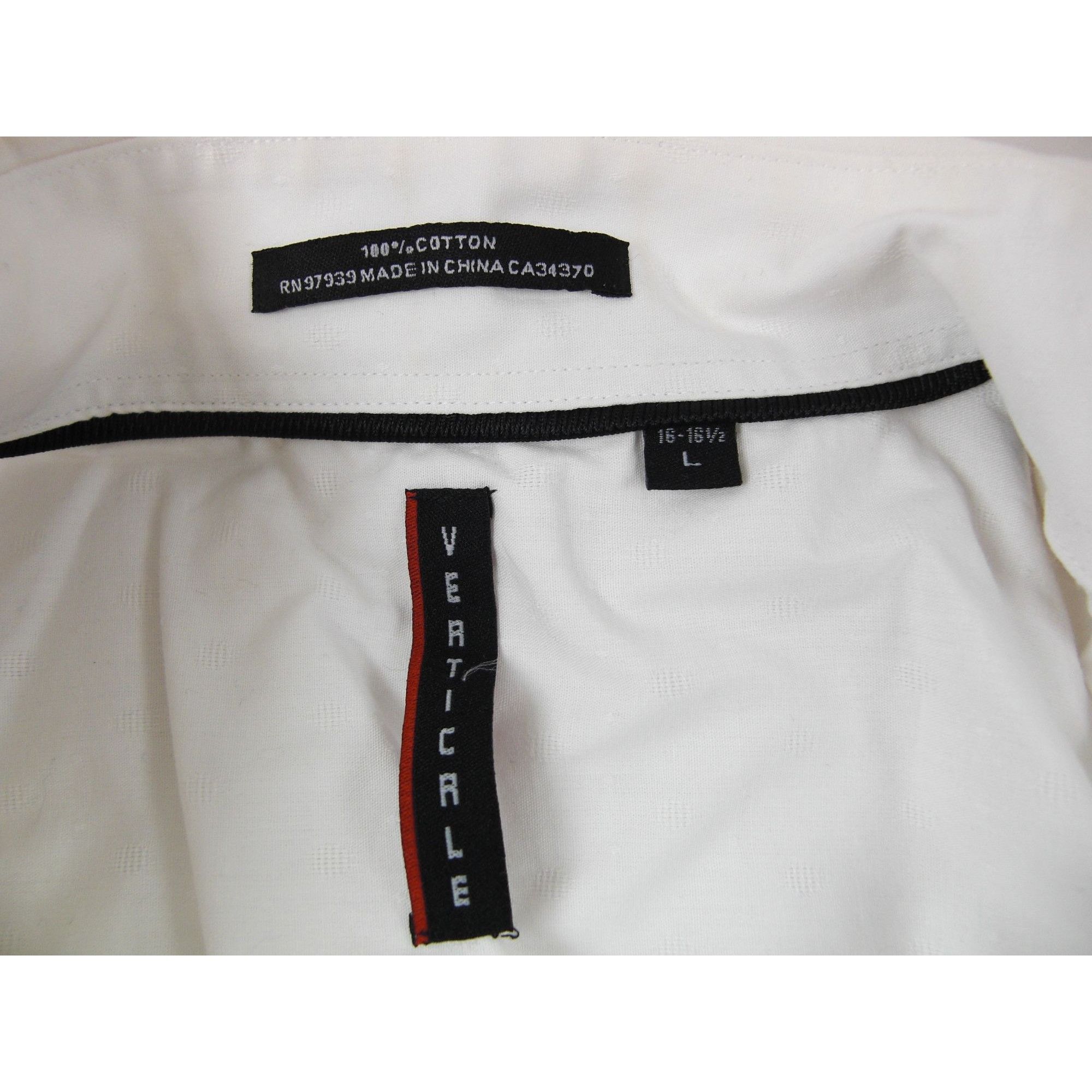Other Verticale Men's White Dress Shirt Size Large16-16.5 Sleeve 3 Size US L / EU 52-54 / 3 - 4 Thumbnail