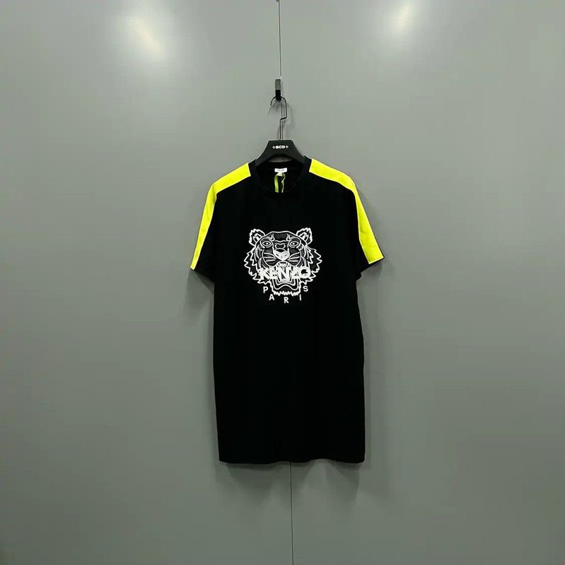 Kenzo KENZO Summer Black Cotton Short Dress 0089 Size M / US 6-8 / IT 42-44 - 1 Thumbnail