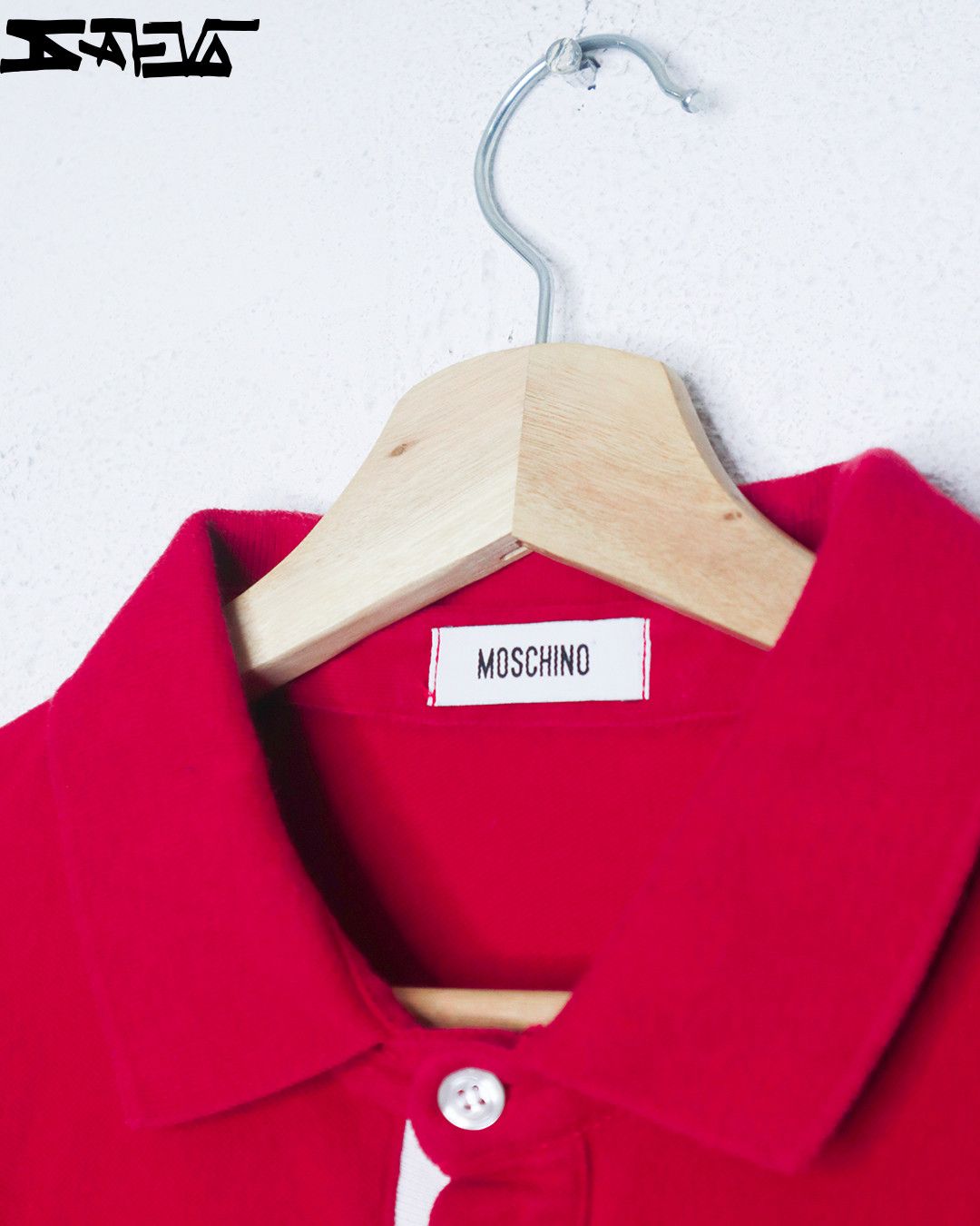 Moschino Moschino Vintage Red Polo Heart Size US XL / EU 56 / 4 - 4 Thumbnail