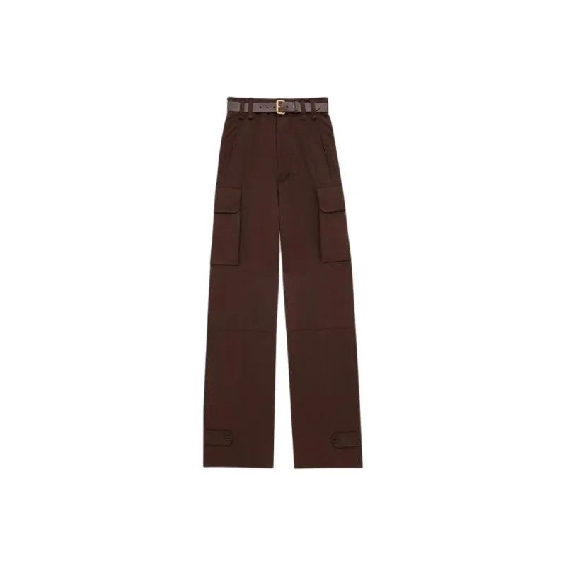 Saint Laurent Paris o1b1hav110525 789857 Cassandre Cargo Pants Cotton Gabardine Size 26" / US 2 / IT 38 - 1 Thumbnail