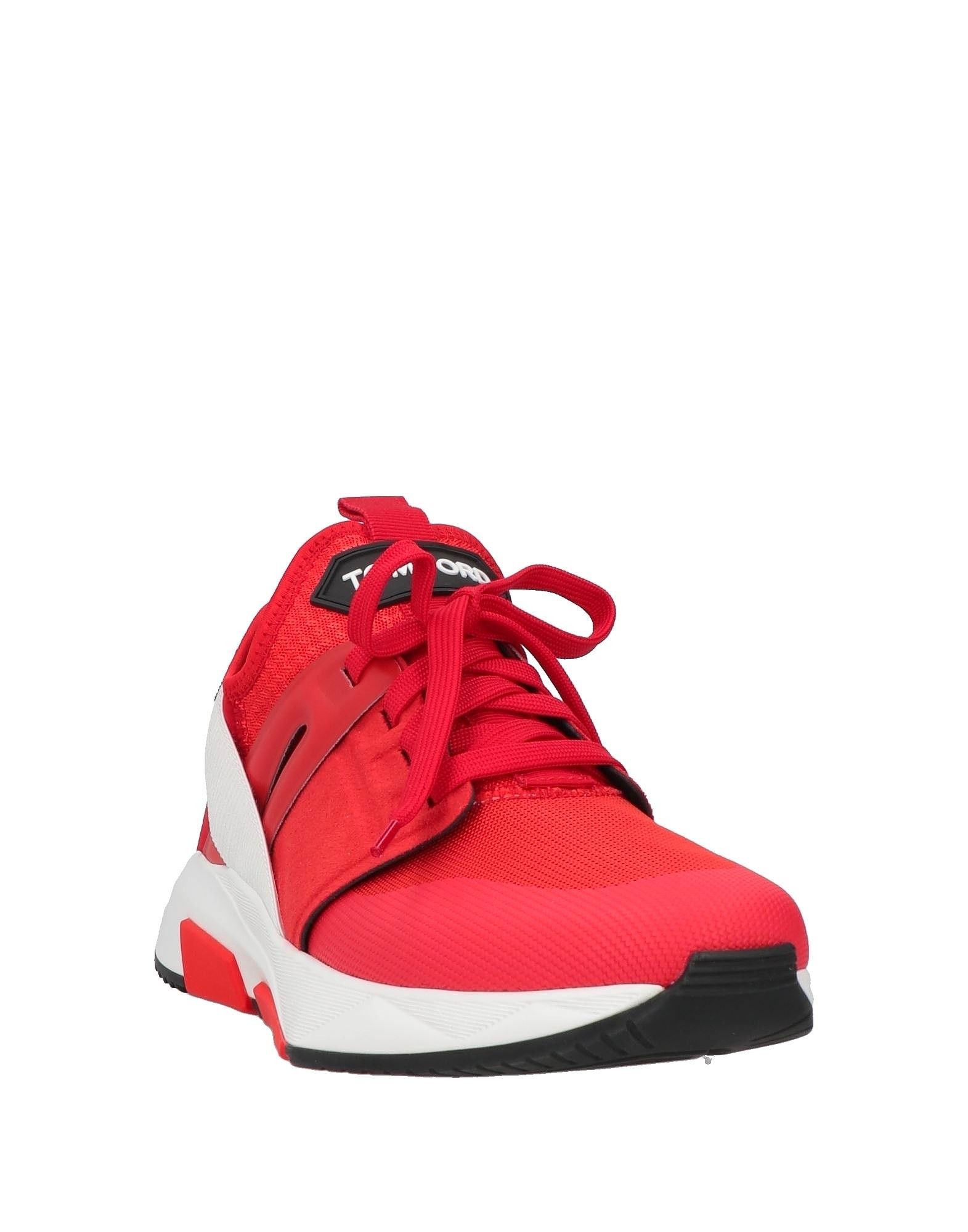 Tom Ford o1w1db11224 J1100 Low-Top Sneakers in Red Size US 15 / EU 48 - 2 Thumbnail