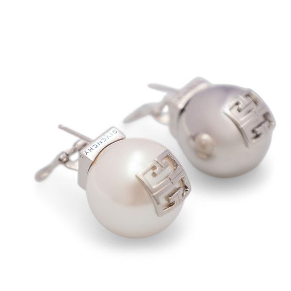 Givenchy o1srvl11e0724 Size: OS / Earrings With Logo in Pearl Size ONE SIZE - 1 Thumbnail