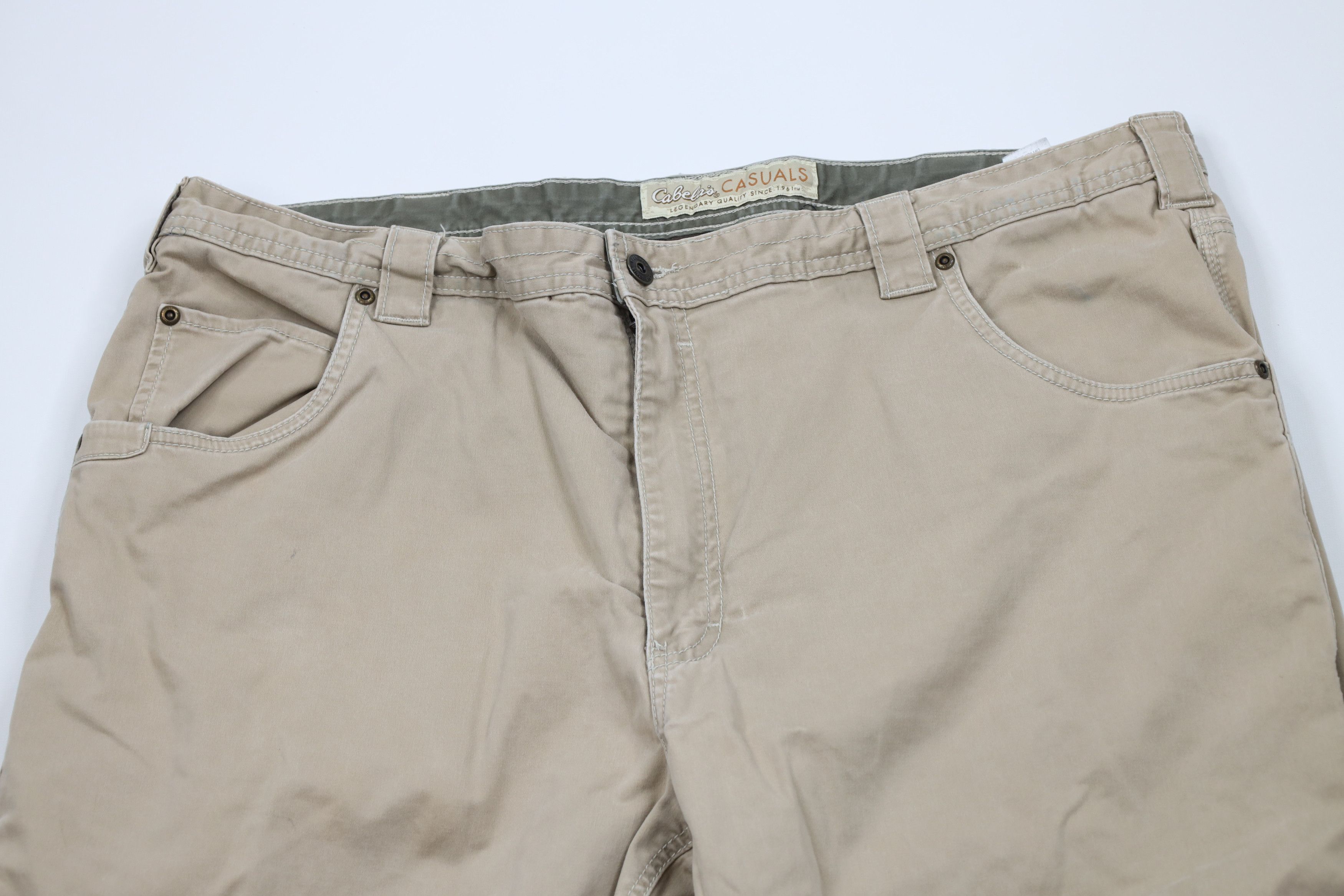 Cabelas × Vintage Vintage Cabelas Double Knee Fleece Lined Wide Leg Pants Size US 42 / EU 58 - 3 Thumbnail