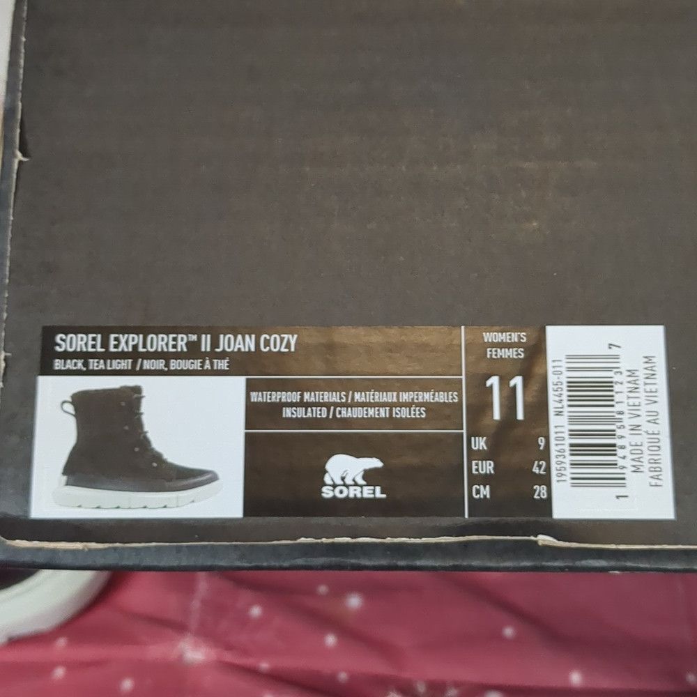 SOREL Sorel Explorer II Joan Cozy black Boots size 11 Size US 11 / IT 41 - 8 Thumbnail