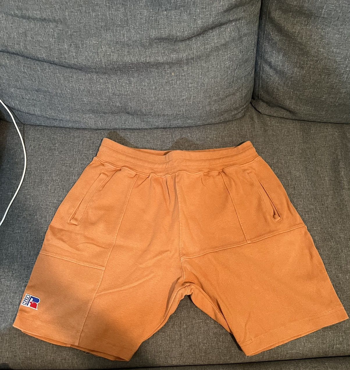 Kith × Russell Athletic Kith x Russell Athletic Reverse Shorts - Amber Brown - Small Size US 30 / EU 46 - 2 Thumbnail