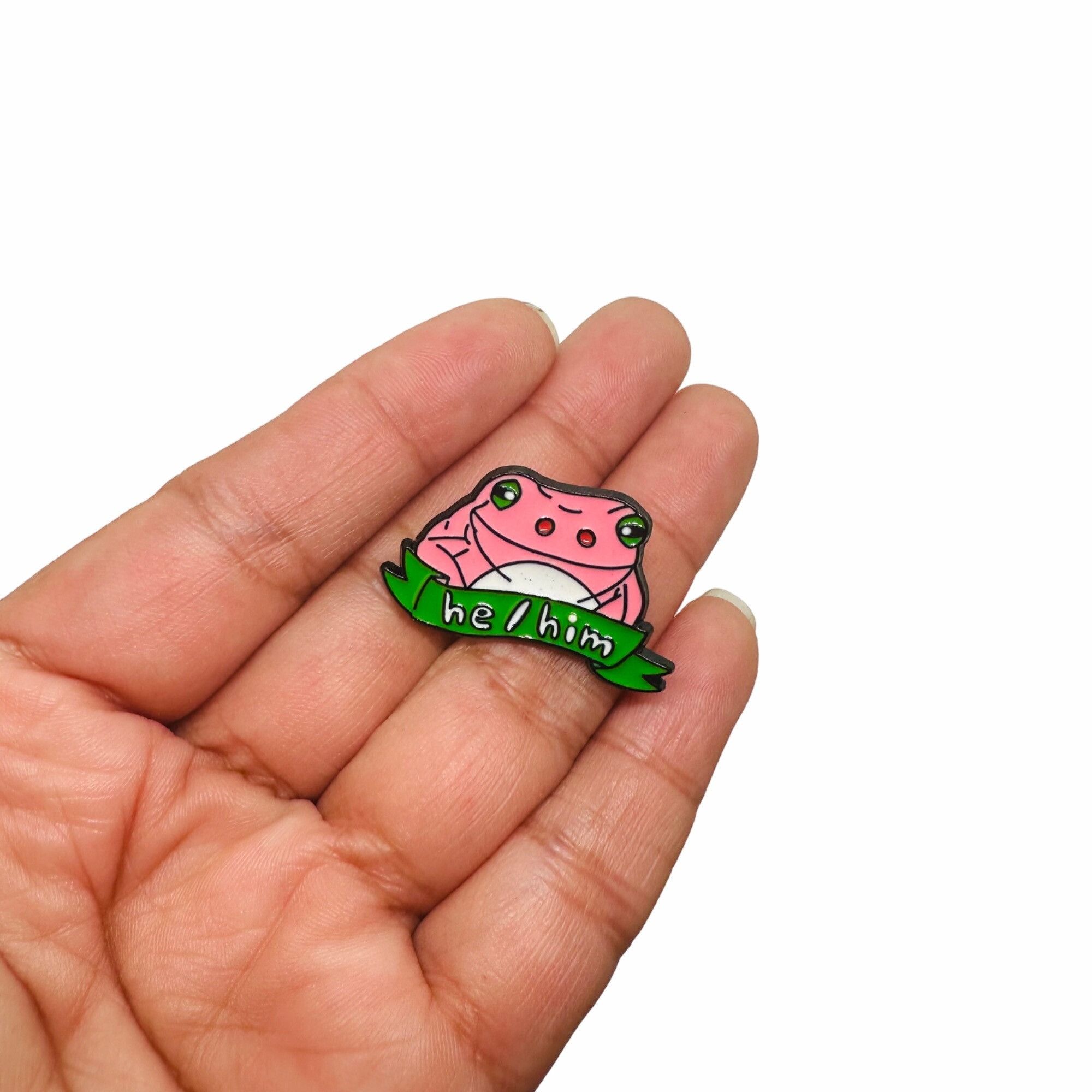 Other Oz Pink Frog Alloy Pins Cartoon Cute Animal Enamel Brooch He Size ONE SIZE - 2 Thumbnail