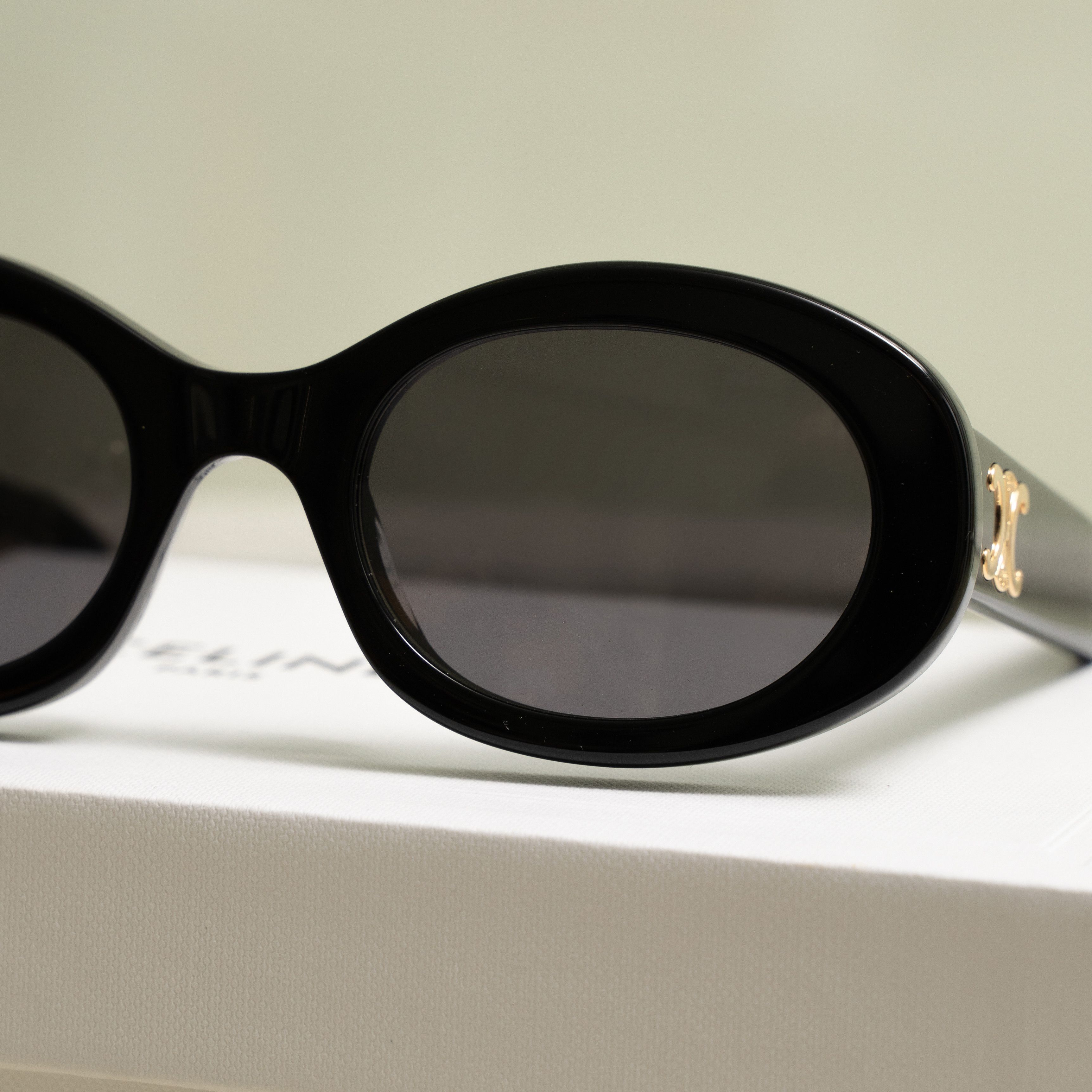 Celine CELINE Triomphe 01 Sunglasses In Acetate BLACK Size ONE SIZE - 6 Thumbnail
