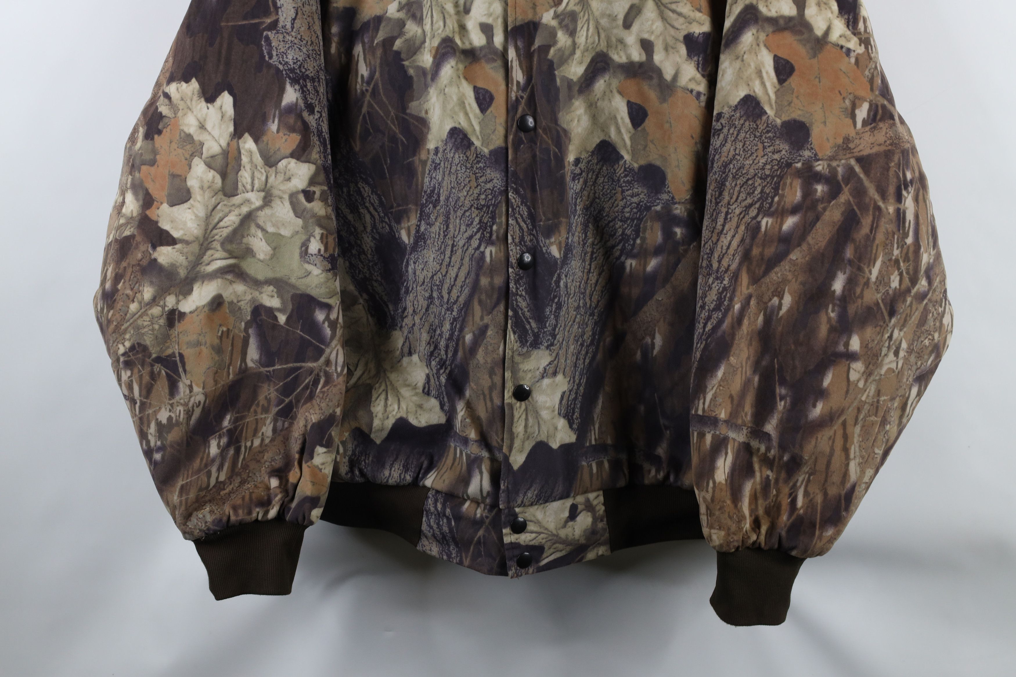Vintage Vintage 80s Camouflage Soft Cloth Quilt Bomber Jacket USA Size US XXL / EU 58 / 5 - 3 Thumbnail