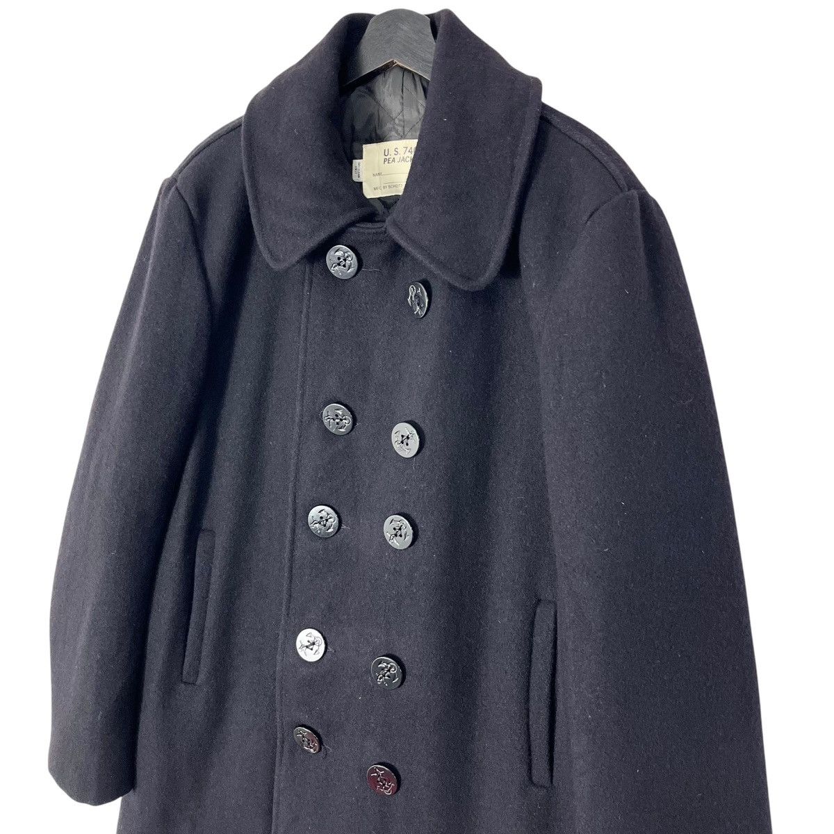 Schott MFG by Schott US740N Pea Jacket Coat Size US XXS / EU 40 - 2 Thumbnail