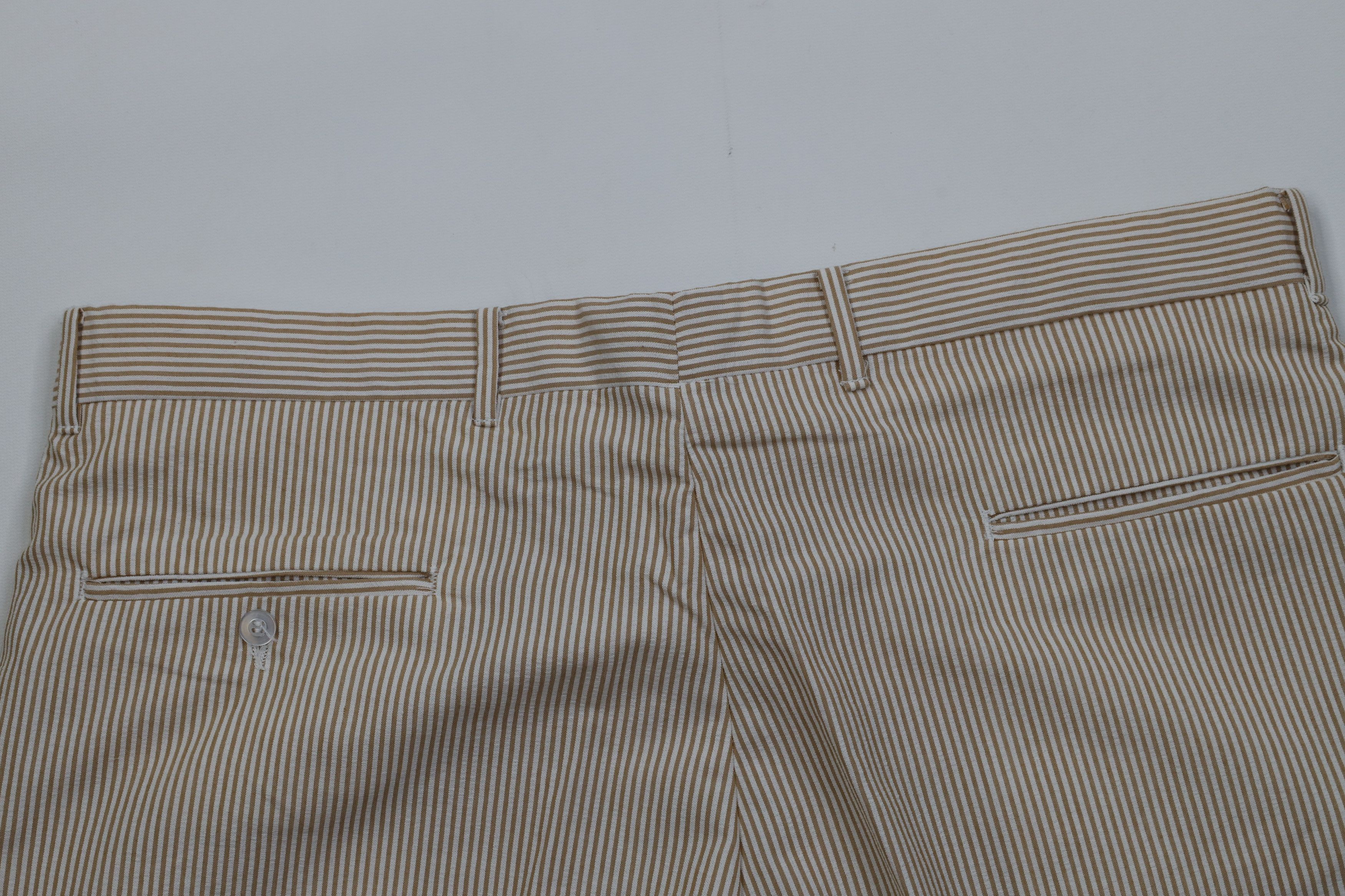 Vintage Vintage 70s Streetwear Seersucker Above Knee Chino Shorts Size US 38 / EU 54 - 10 Thumbnail