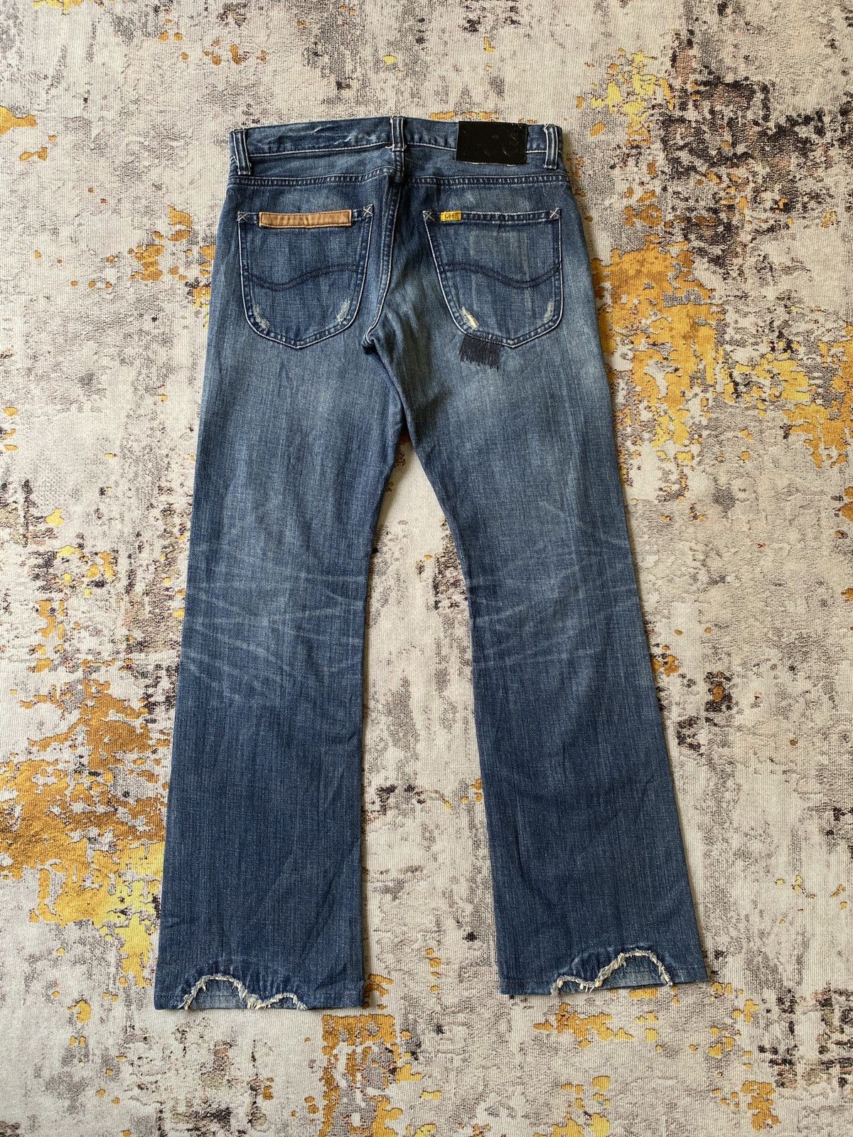 Japanese Brand Lee Distressed Flare Denim Size US 30 / EU 46 - 2 Thumbnail
