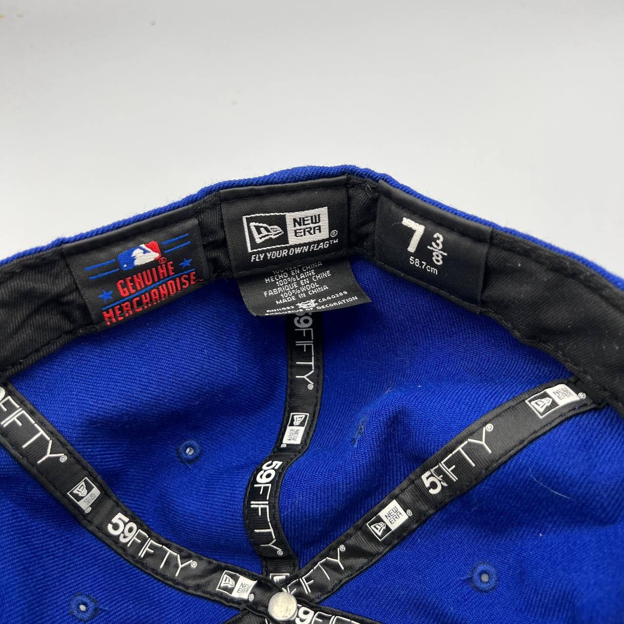 New Era New York Mets Hat Men 7 3/8 Embroidered MLB Fitted Cap Size ONE SIZE - 6 Thumbnail
