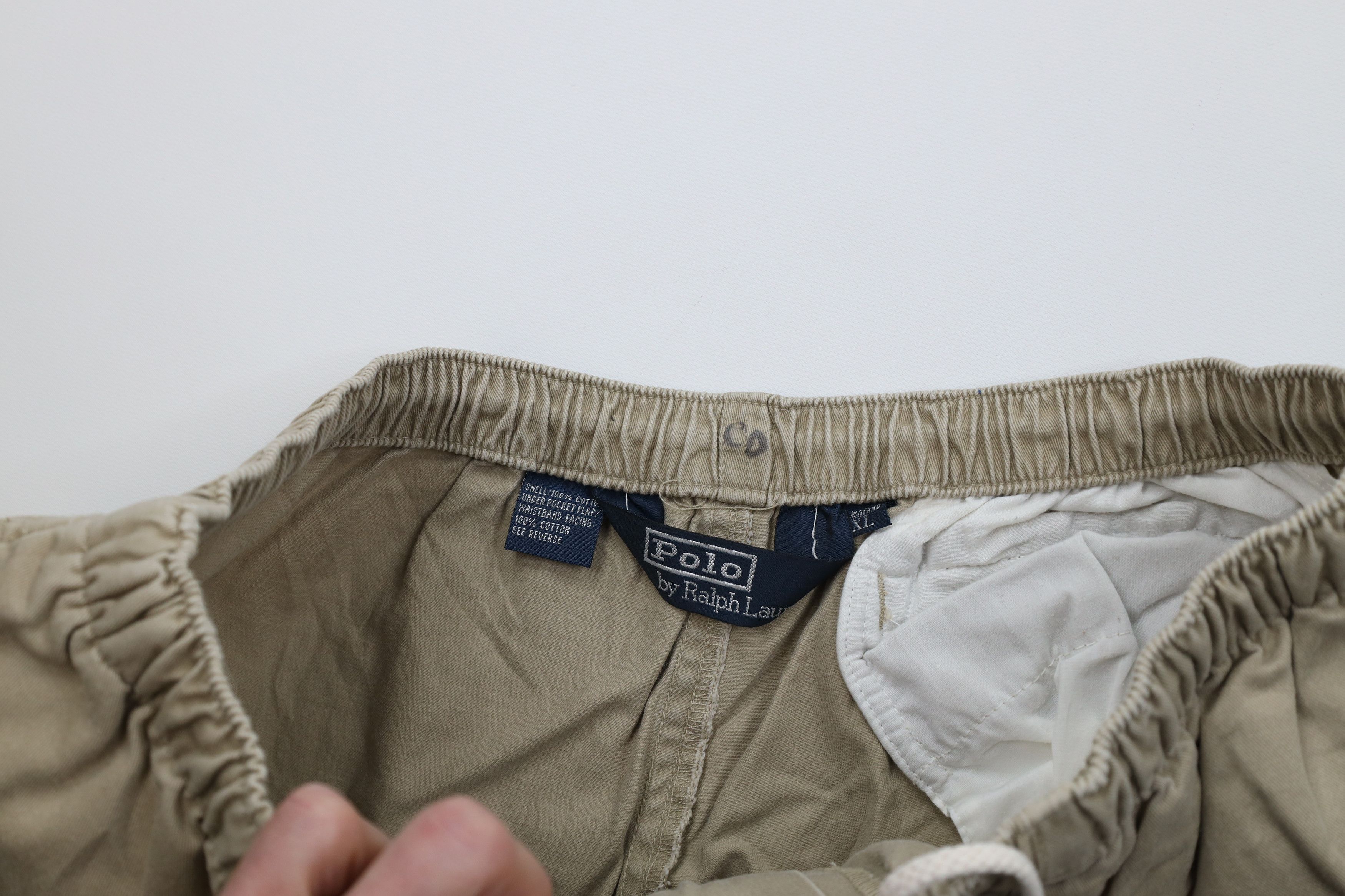 Ralph Lauren Vintage 90s Ralph Lauren Above Knee Shorts Beige Cotton Size US 36 / EU 52 - 9 Thumbnail