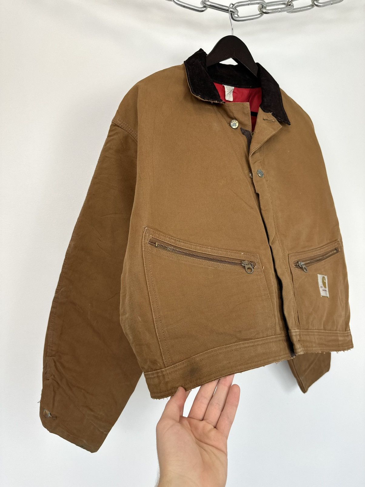 Carhartt Vintage 70s Carhartt USA Cropped Boxy Baggy Detroit Jacket Size US M / EU 48-50 / 2 - 7 Thumbnail