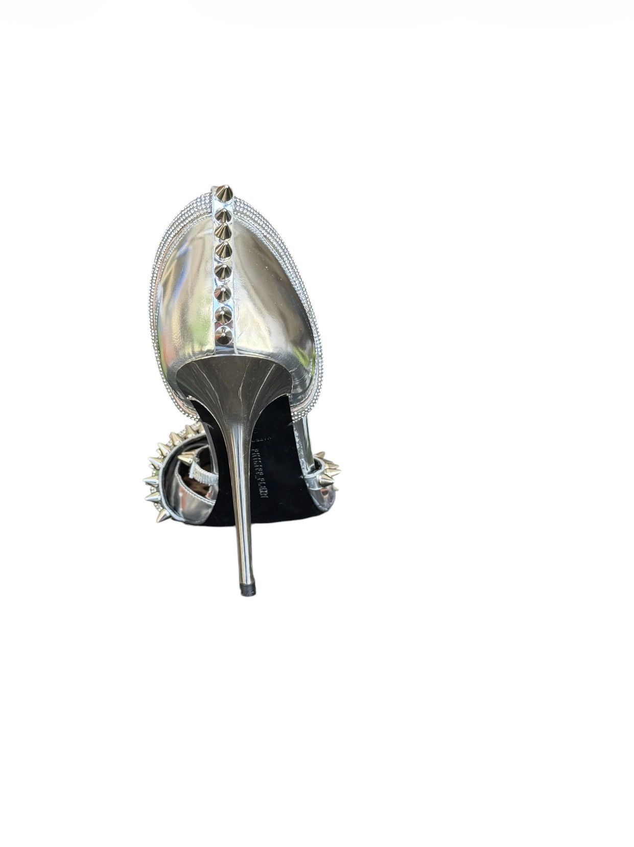Philipp Plein Philipp Plein Mirror Leather & Suede Decolette Heels-Size37 Size US 7 / IT 37 - 2 Thumbnail