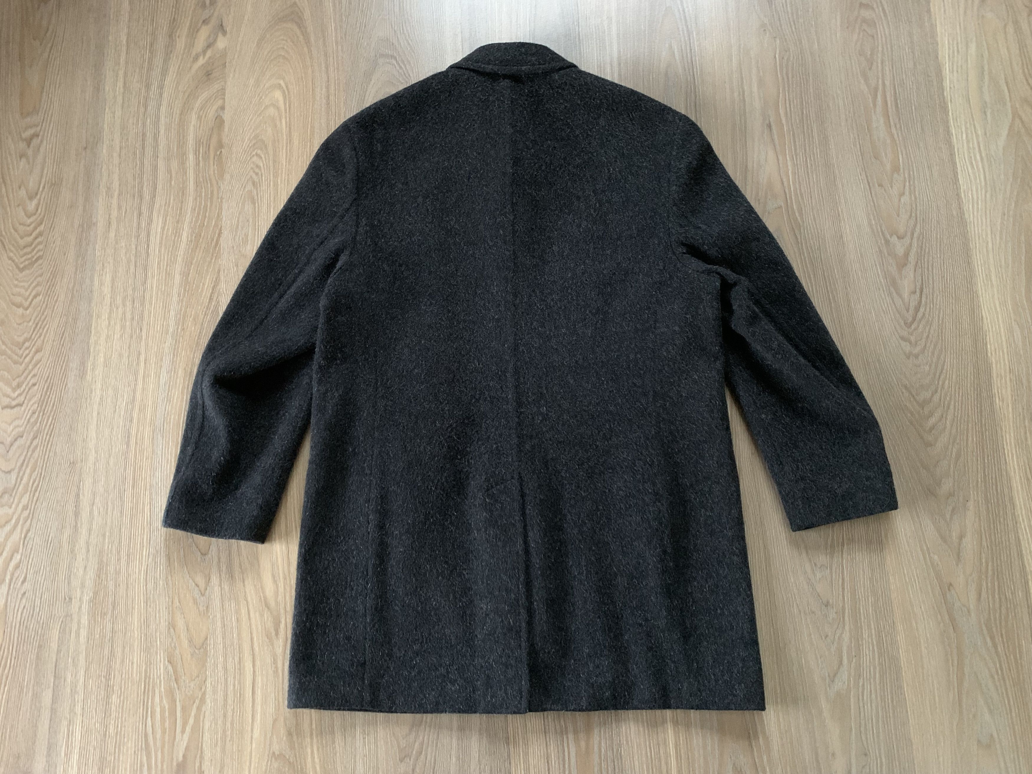 Designer × Vintage Gatsby Casuals Black Long Wool Coat Size US L / EU 52-54 / 3 - 3 Thumbnail