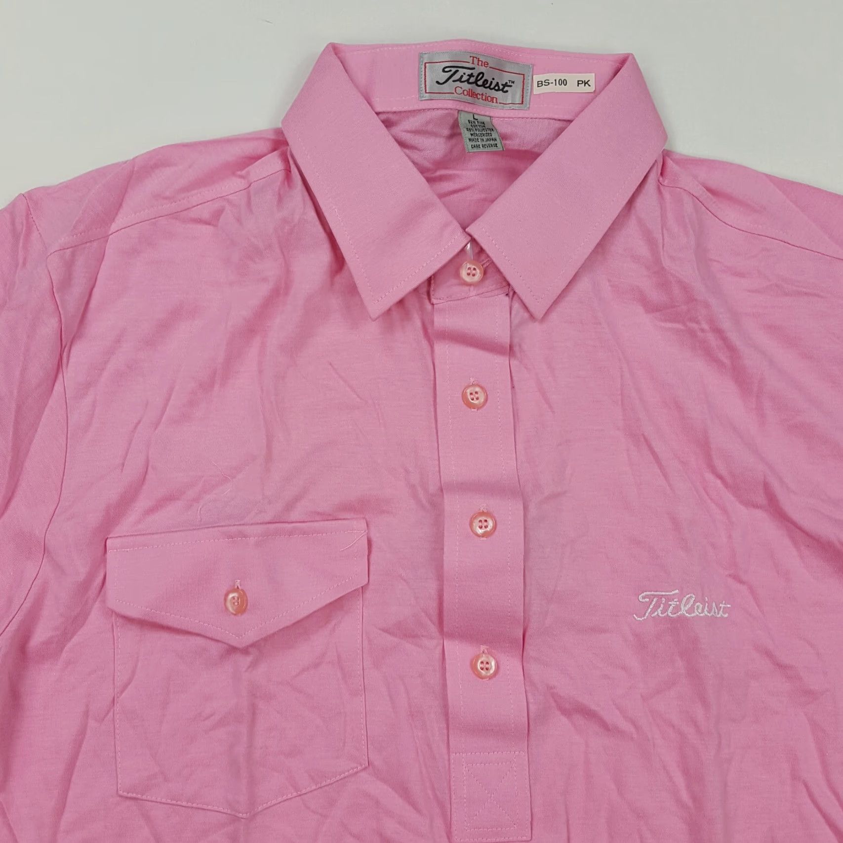 Titleist VINTAGE Titleist Golf Polo Shirt Pink Short Sleeve L PGA 90s Preppy Casual Mens Size US L / EU 52-54 / 3 - 2 Thumbnail