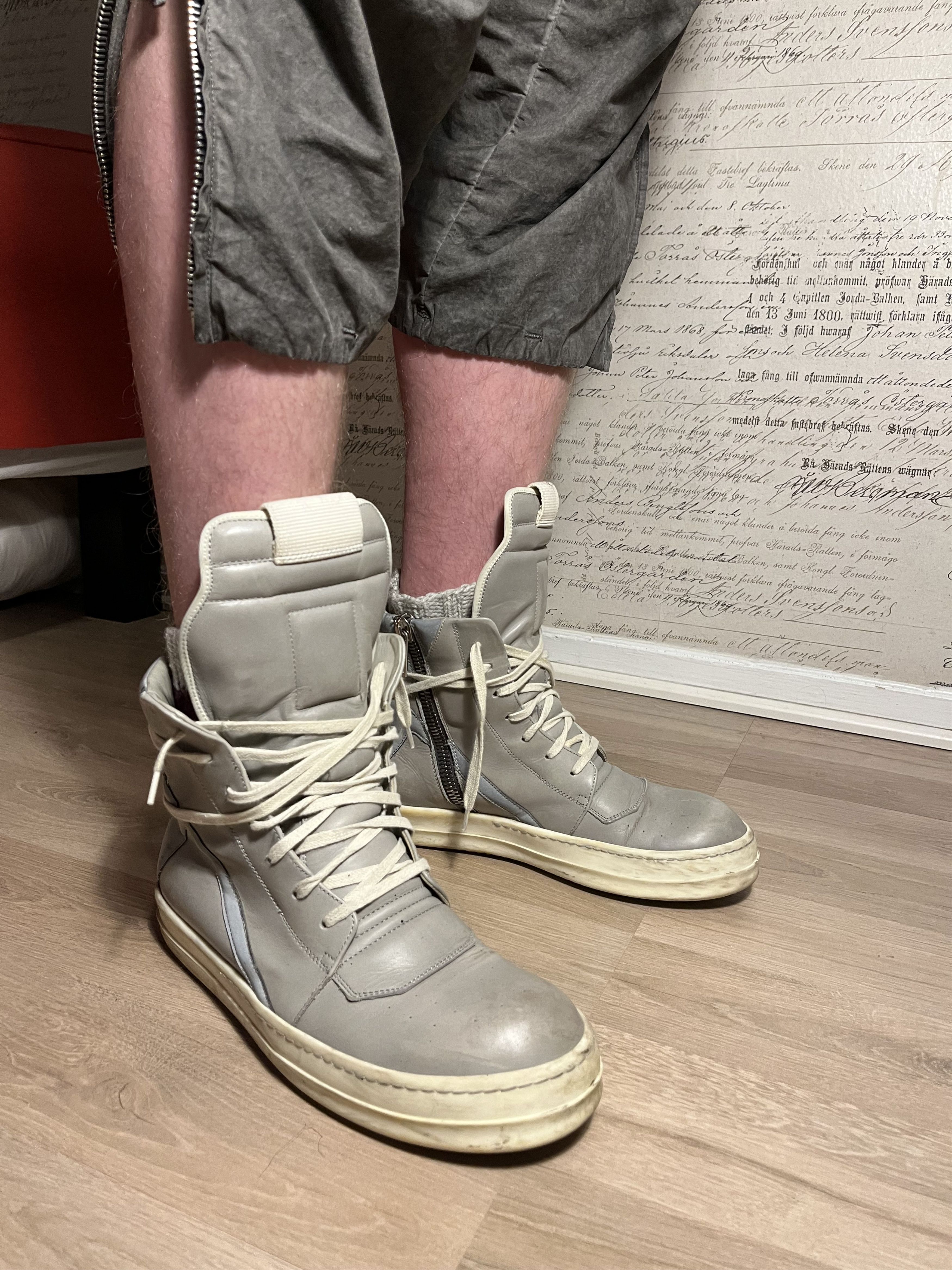 Rick Owens Rick Owens Pearl Geobaskets Size US 9 / EU 42 - 10 Thumbnail