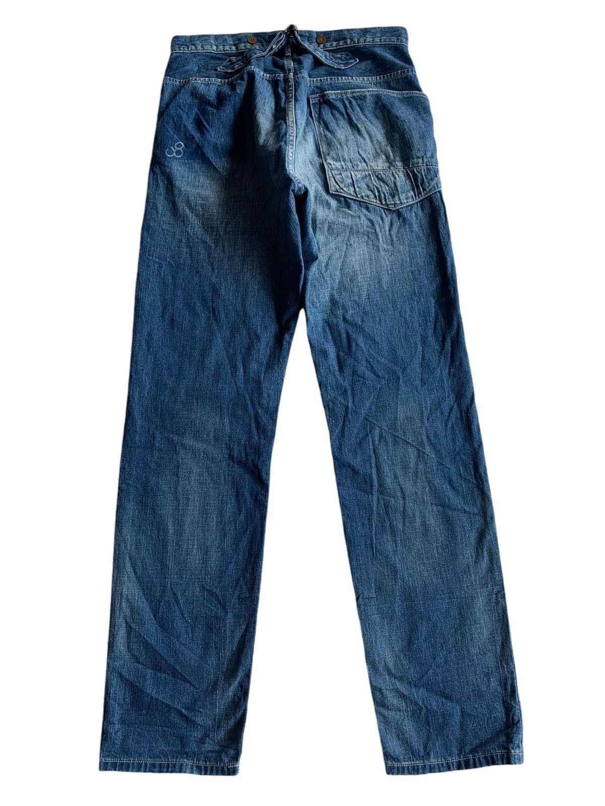 Japanese Brand × Vintage Johnbull Buckle Back Selvedge Jeans Denim Size US 29 - 2 Thumbnail