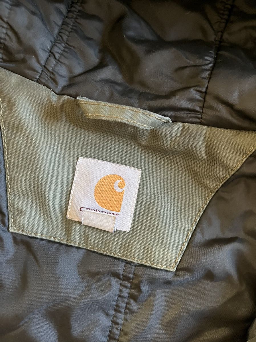 1620 Workwear × Carhartt × Vintage Green Carhartt Active Jacket work wear carpenter heavy duty Size US XL / EU 56 / 4 - 6 Thumbnail
