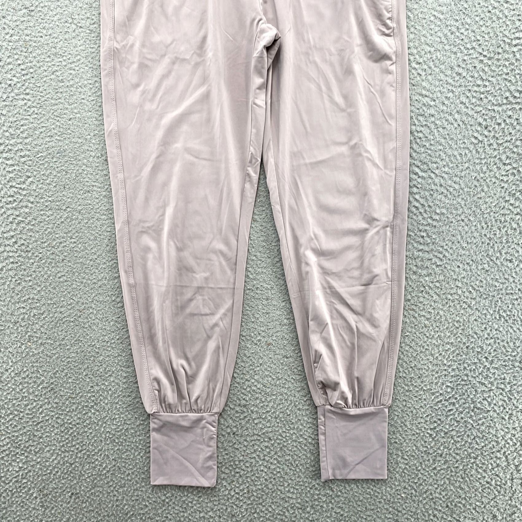 Pinko ZYIA Active Lightweight Pale Pink Tapered Joggers Pants Women S Pink Nylon Spandex Athletic Pants Joggers 90s? Size 28" / US 6 / IT 42 - 2 Thumbnail