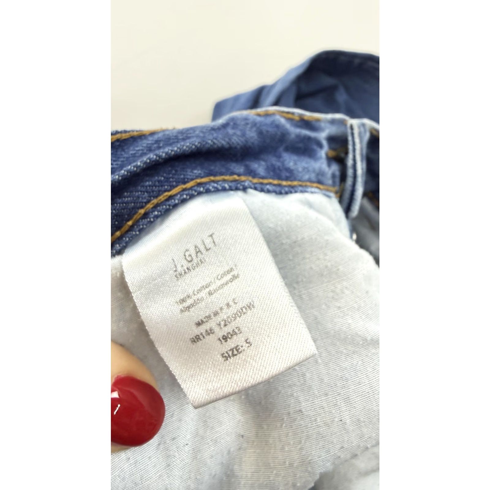 Denime VINTAGE? No — J. Galt Jeans Womens Small Blue Denim Button Fly Straight Leg Made USA Casual Size 28" / US 6 / IT 42 - 6 Thumbnail