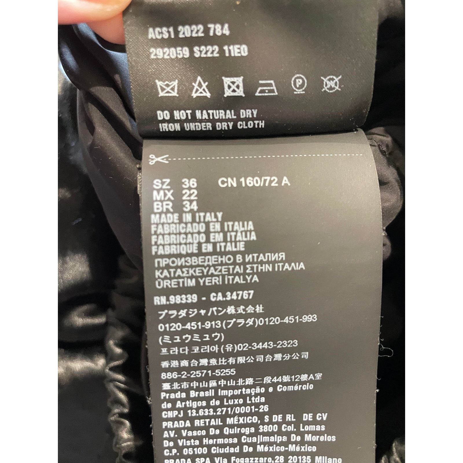 Prada Prada Logo Black Jacket Size US S / EU 44-46 / 1 - 6 Thumbnail