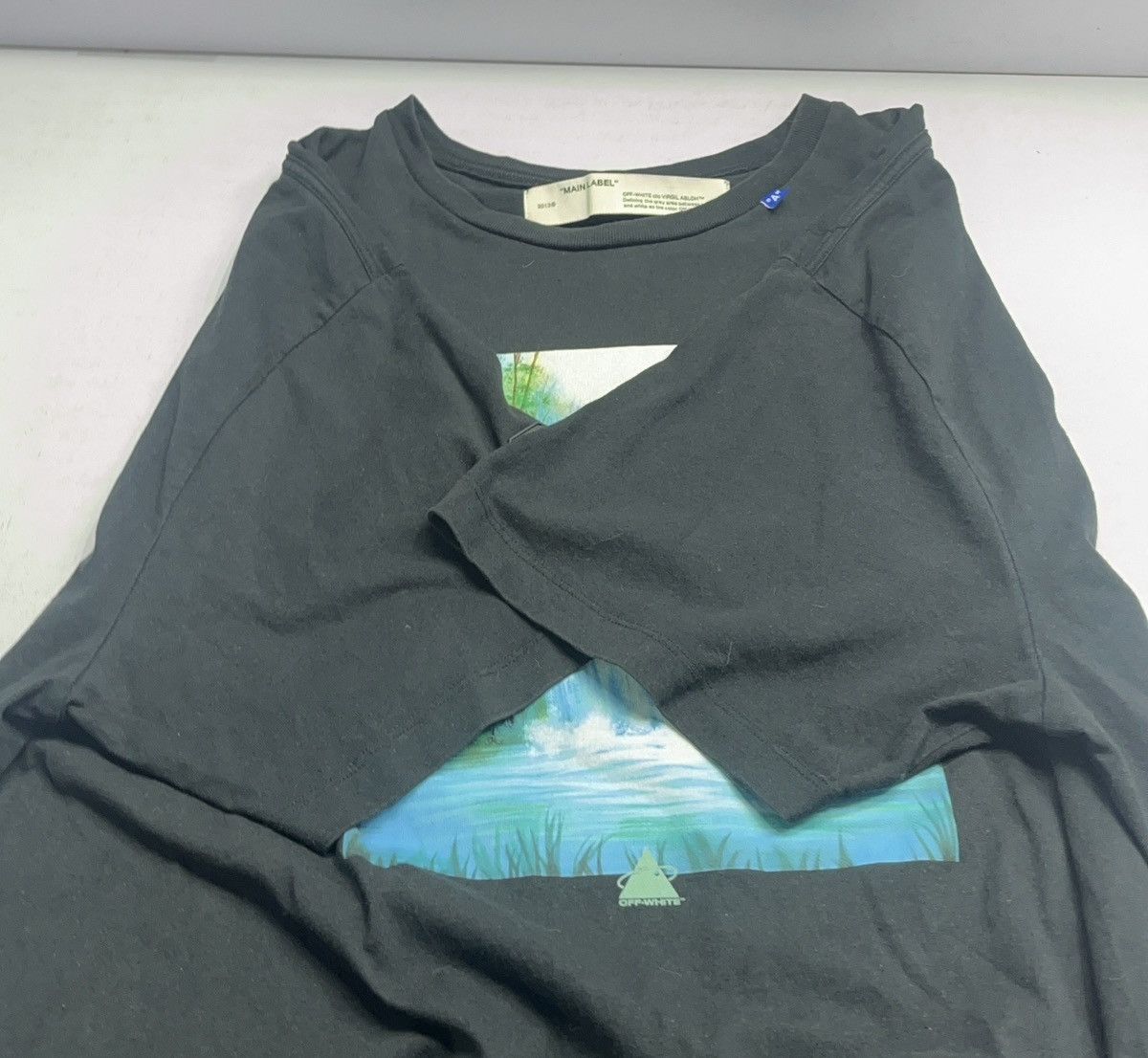 Off-White Off-White FW19 Waterfall Short Sleeve Over Tee Size US L / EU 52-54 / 3 - 9 Thumbnail