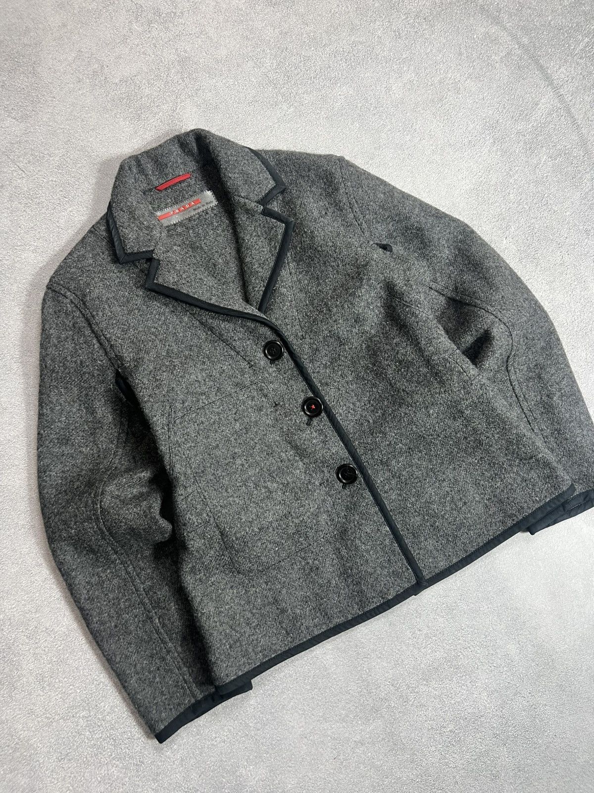 Prada Luxury Prada 00s Wool Blazer Rare Jacket! Hype Size M / US 6-8 / IT 42-44 - 5 Thumbnail