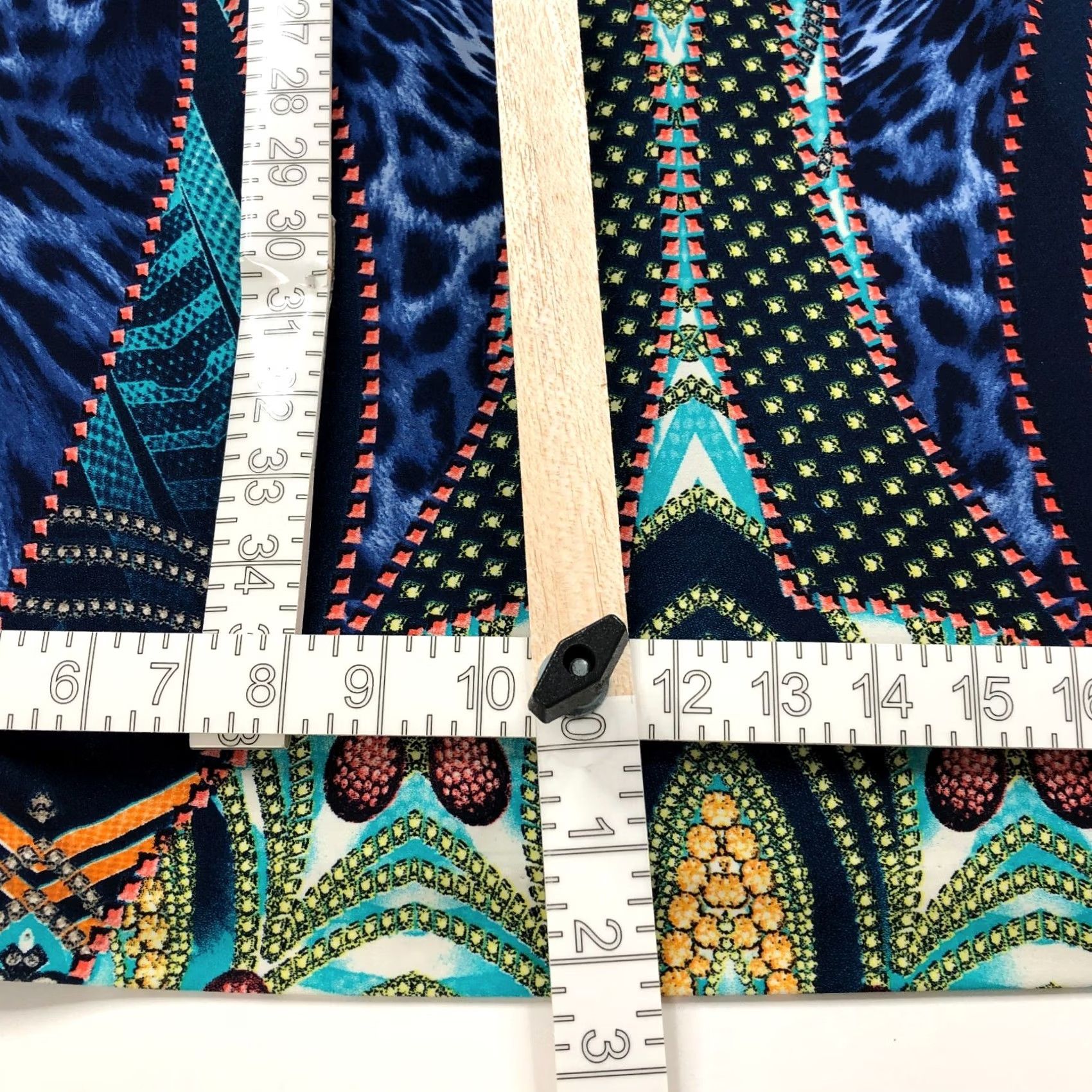 Vintage Cache 6 Sheath Dress Geometric Abstract Zip Blue MINT Size M / US 6-8 / IT 42-44 - 4 Thumbnail