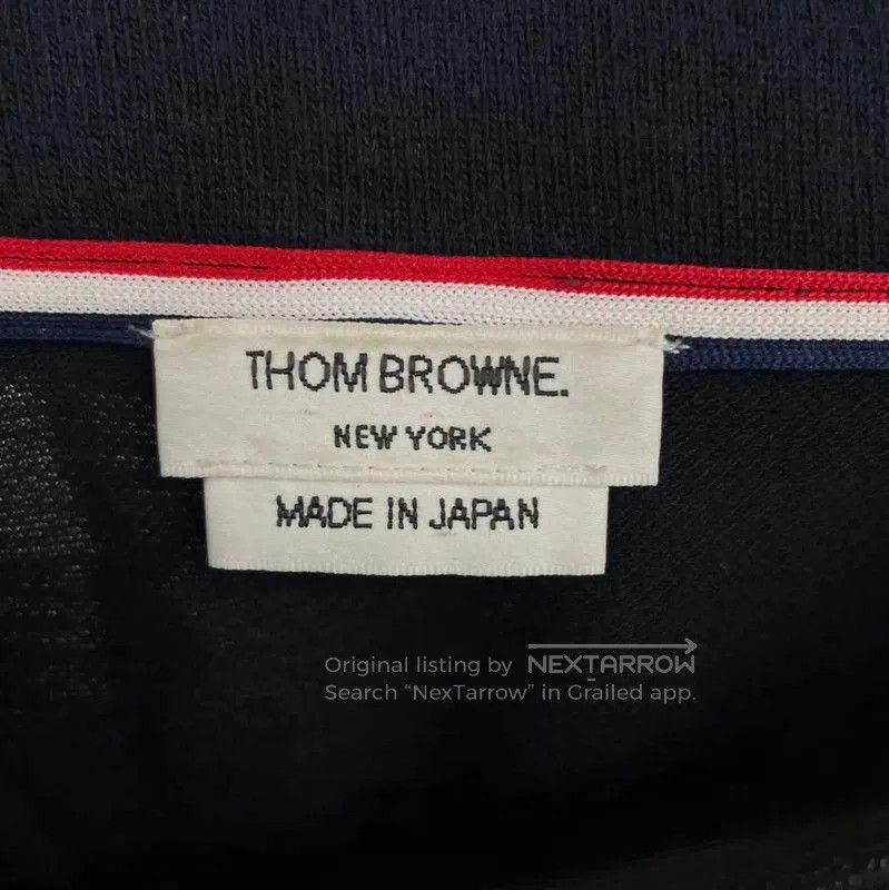 Thom Browne Thom Browne Men's Navy Blue Cotton Polo . Size US M / EU 48-50 / 2 - 3 Thumbnail