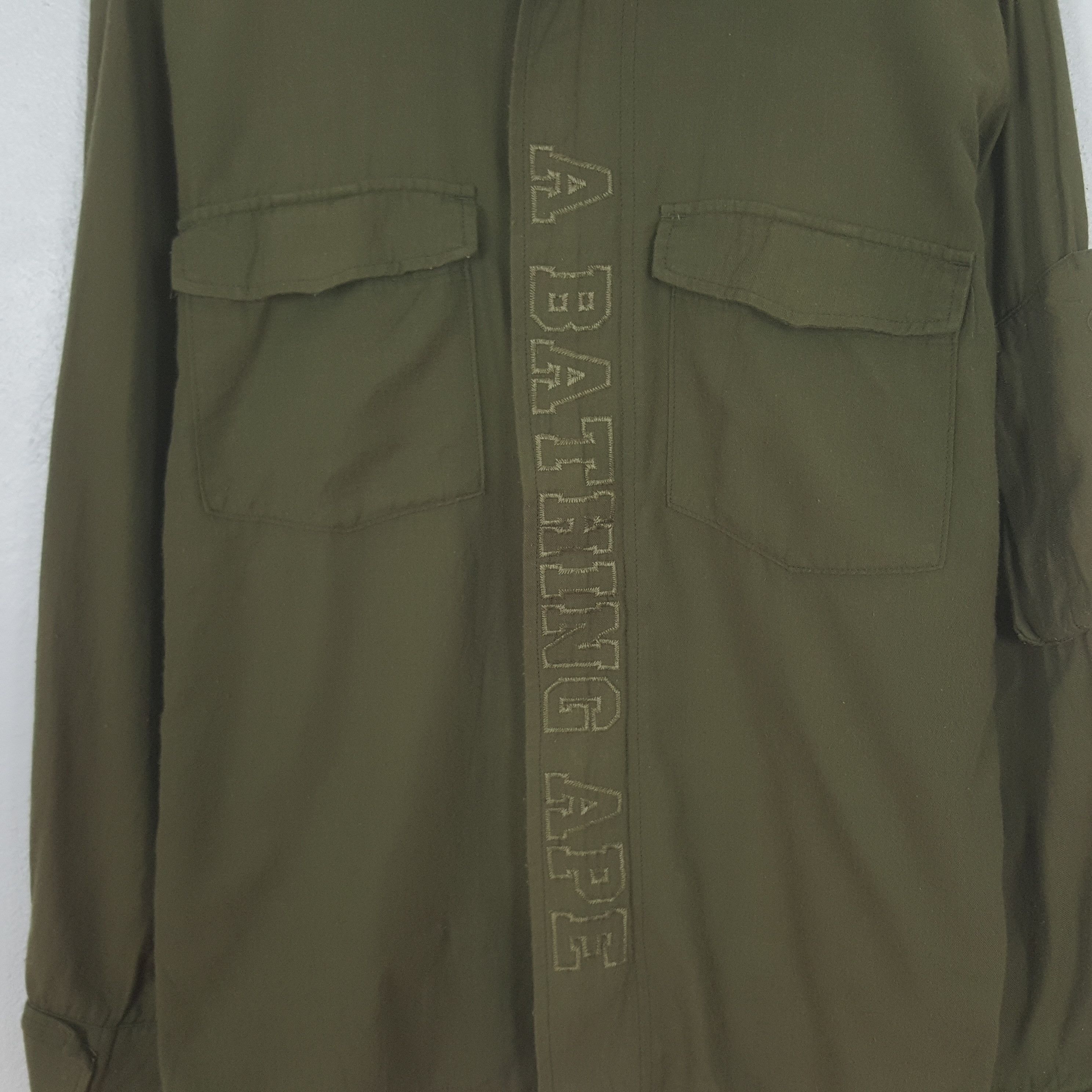 Bape Vintage A Bathing Ape BAPE Button Up Jacket Size US M / EU 48-50 / 2 - 2 Thumbnail