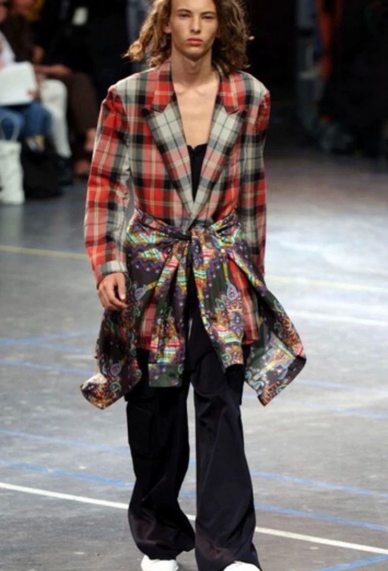 Yohji Yamamoto Yohji Yamamoto 04 SS striped jacket 2505-Nextarrow Size US L / EU 52-54 / 3 - 8 Thumbnail