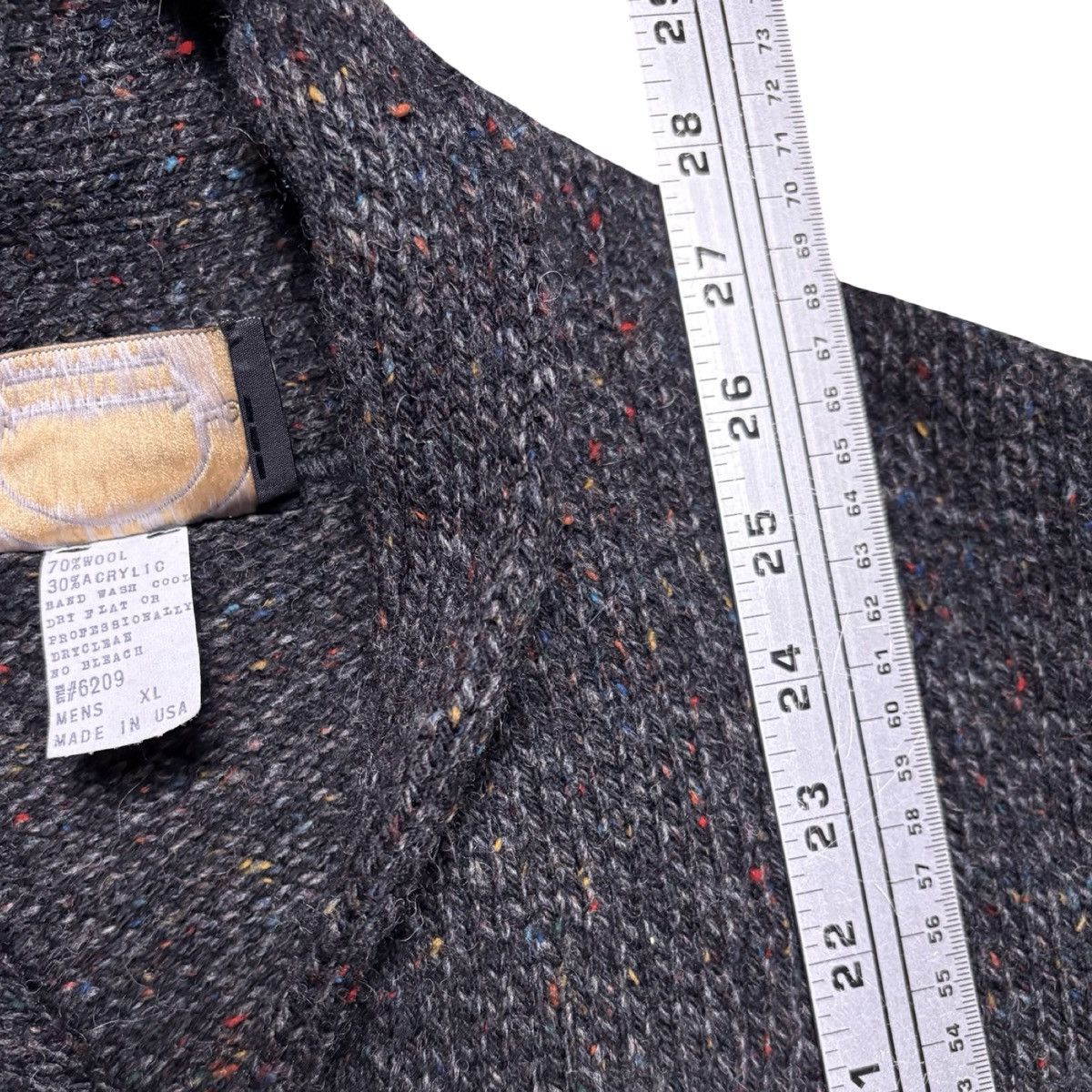 Other Vintage Northern Isles Mens Shawl Collar Wool Sweater XL Size US XL / EU 56 / 4 - 5 Thumbnail