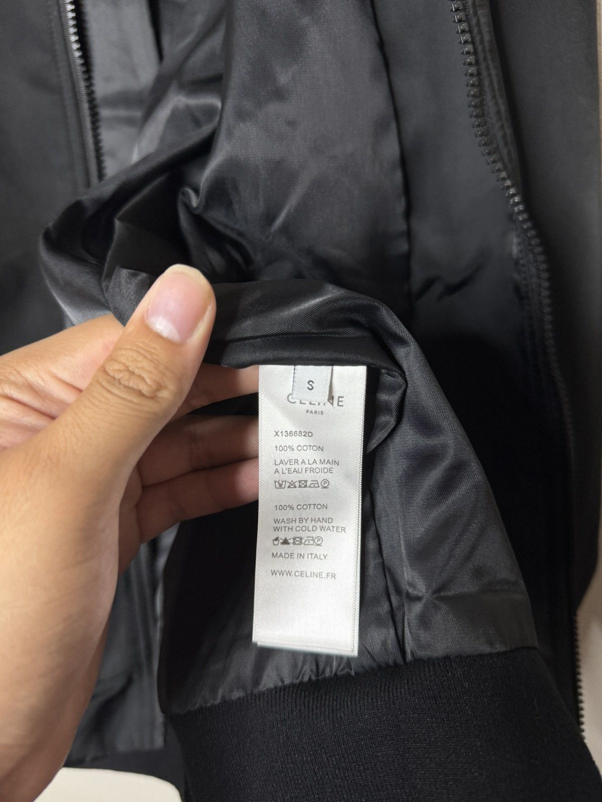 Celine Celine California Embroidered Bomber Teddy Jacket Black Size S / US 4 / IT 40 - 4 Thumbnail