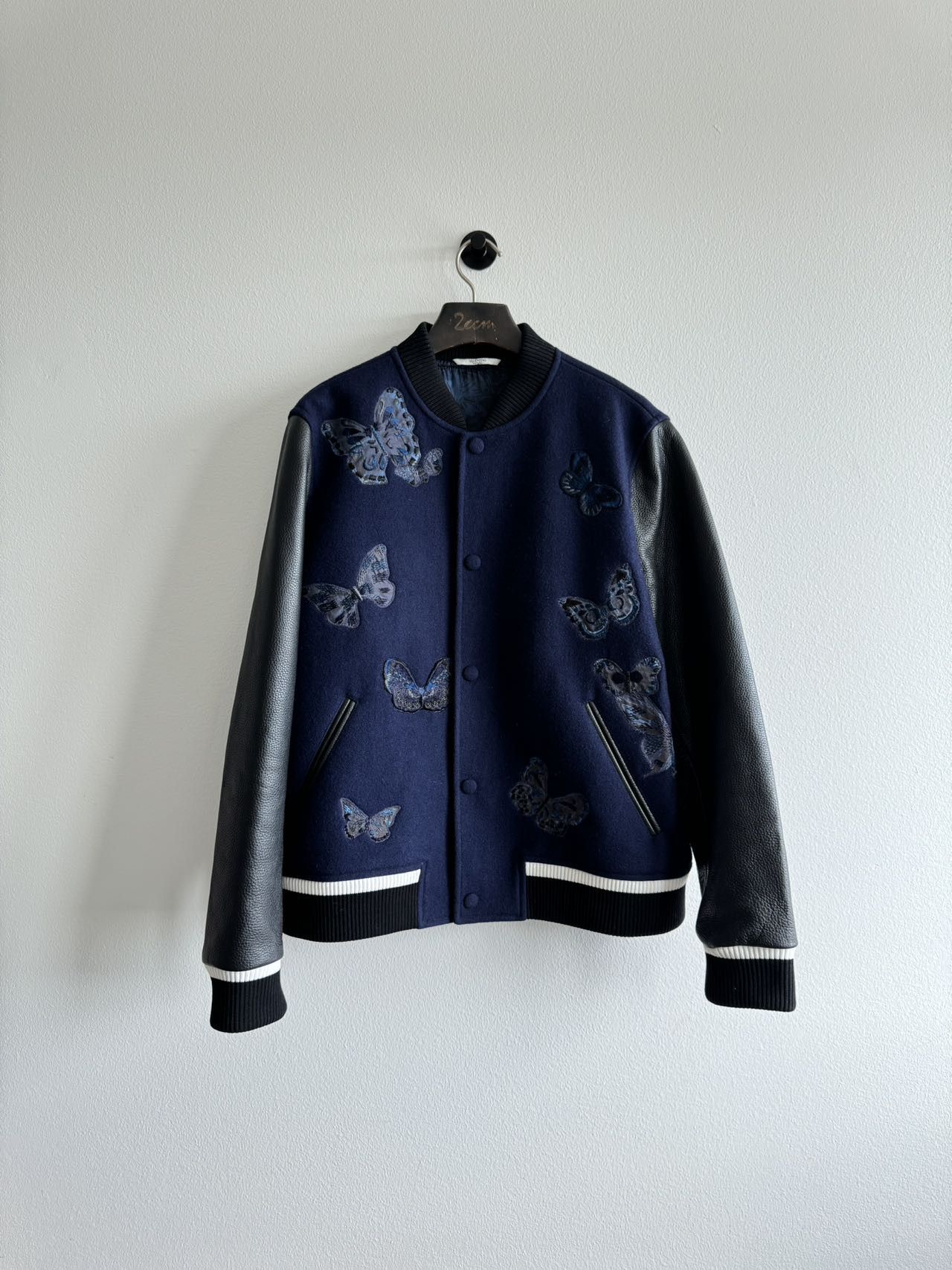 Valentino Valentino Varsity Wool Leather Jaclet IT 52 Size US L / EU 52-54 / 3 - 13 Thumbnail
